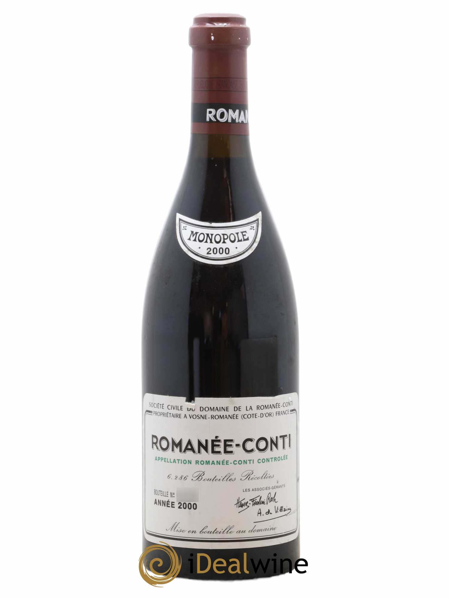 Romanée-Conti Grand Cru Domaine de la Romanée-Conti 2000 - Lot de 1 bouteille - 0
