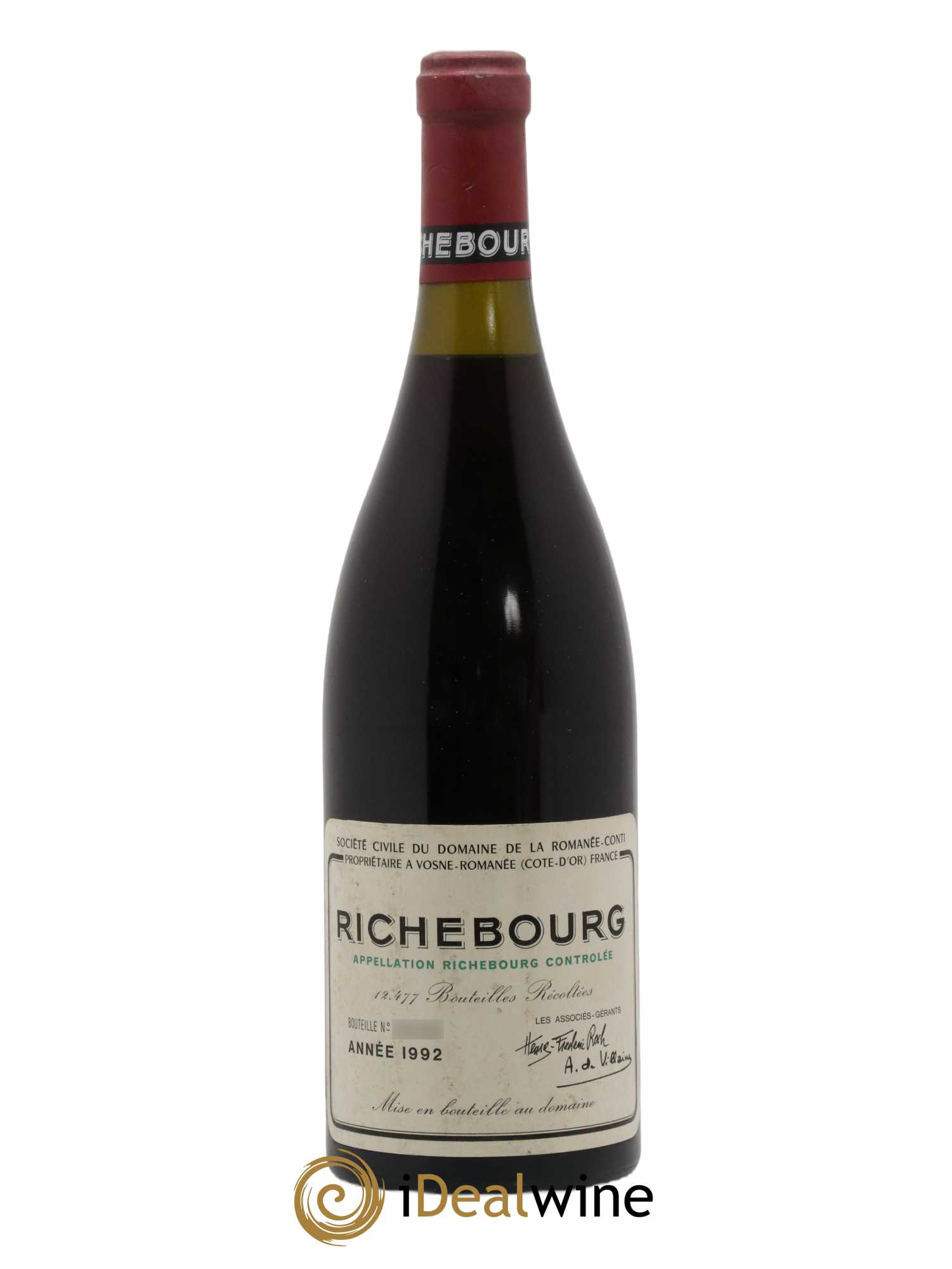 Richebourg Grand Cru Domaine de la Romanée-Conti 1992 - Lot de 1 bouteille - 0