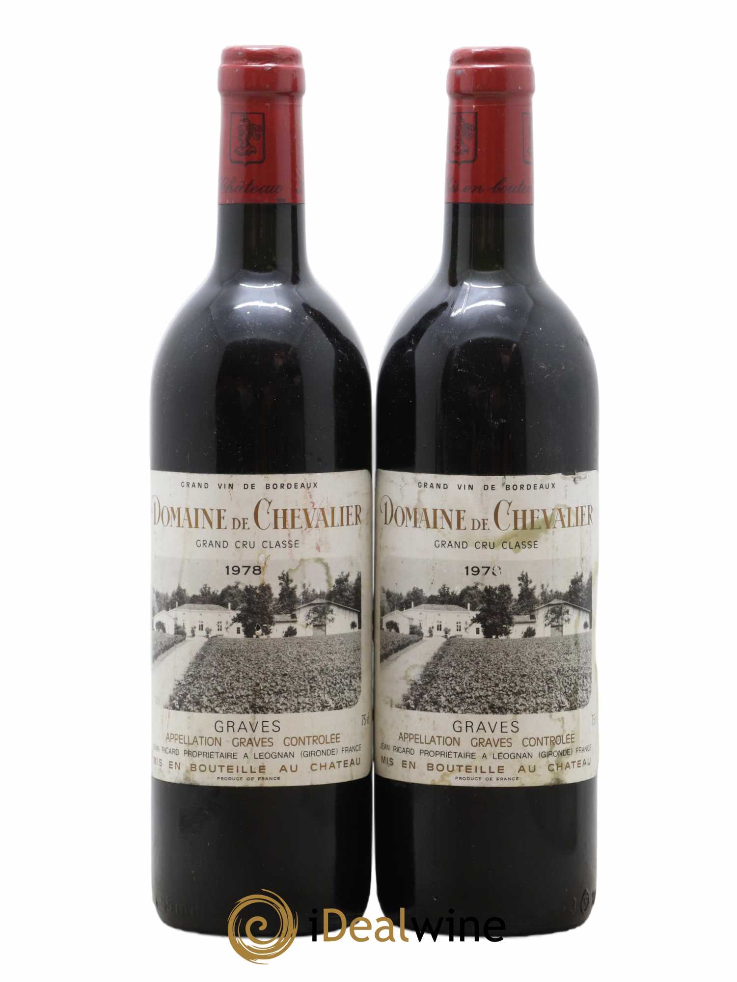 Domaine de Chevalier Cru Classé de Graves 1978 - Lot de 2 bouteilles - 0