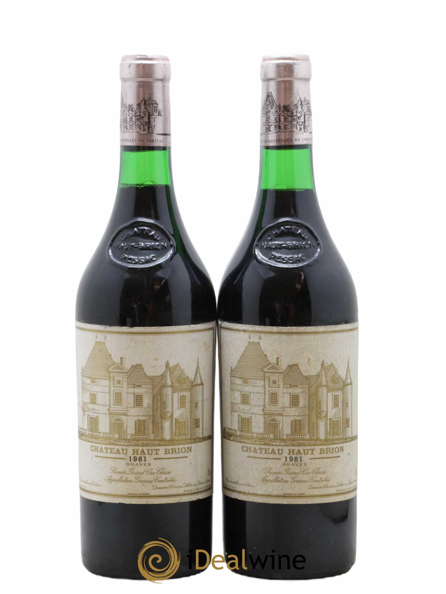 Château Haut Brion 1er Grand Cru Classé 1981 - Lot de 2 bouteilles - 0