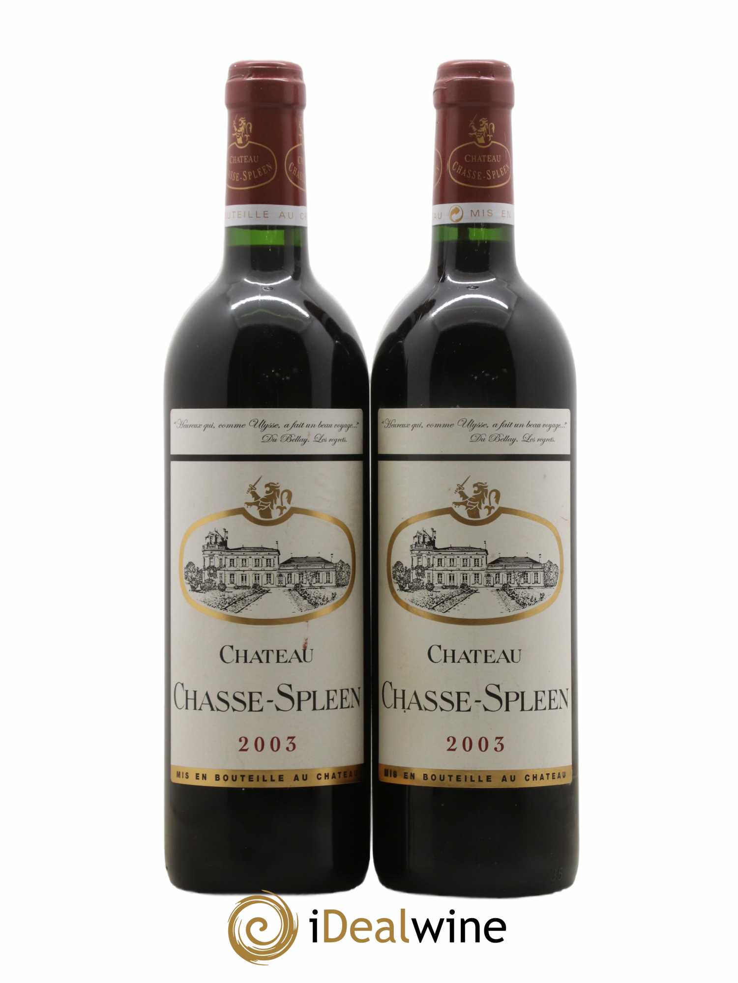 Château Chasse Spleen 2003 - Lot de 2 bouteilles - 0