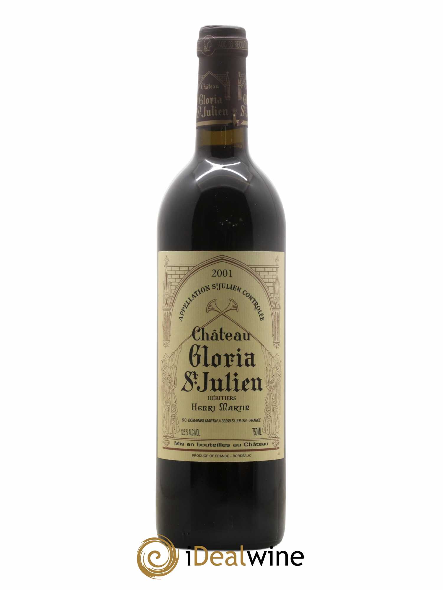 Château Gloria 2001 - Lot de 1 bouteille - 0