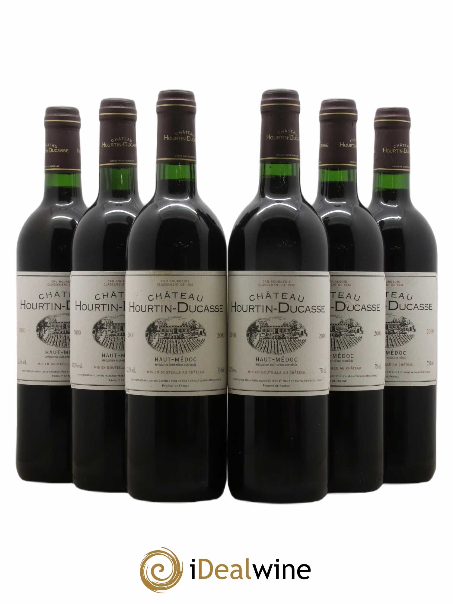 Château Hourtin Ducasse Cru Bourgeois 2000 - Lot de 6 bouteilles - 0