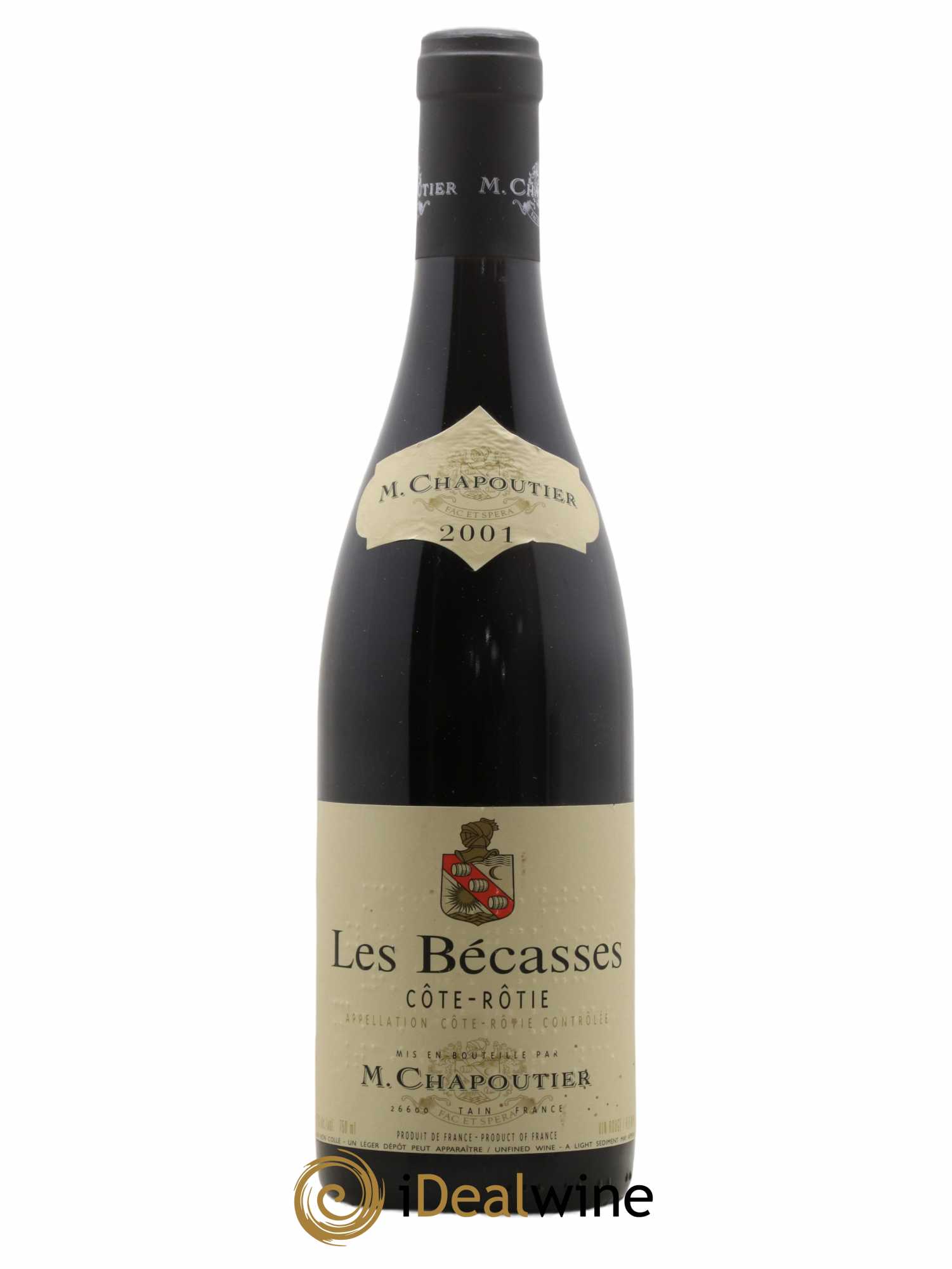 Côte-Rôtie Les Bécasses Chapoutier 2001 - Lot de 1 bouteille - 0