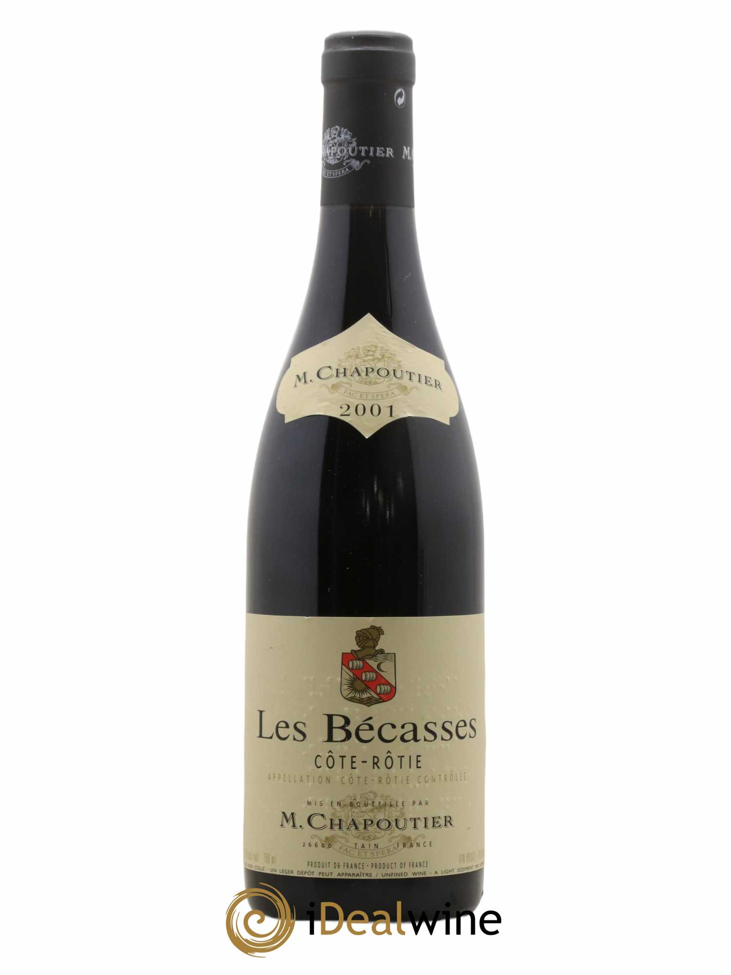 Côte-Rôtie Les Bécasses Chapoutier 2001 - Lot de 1 bouteille - 0