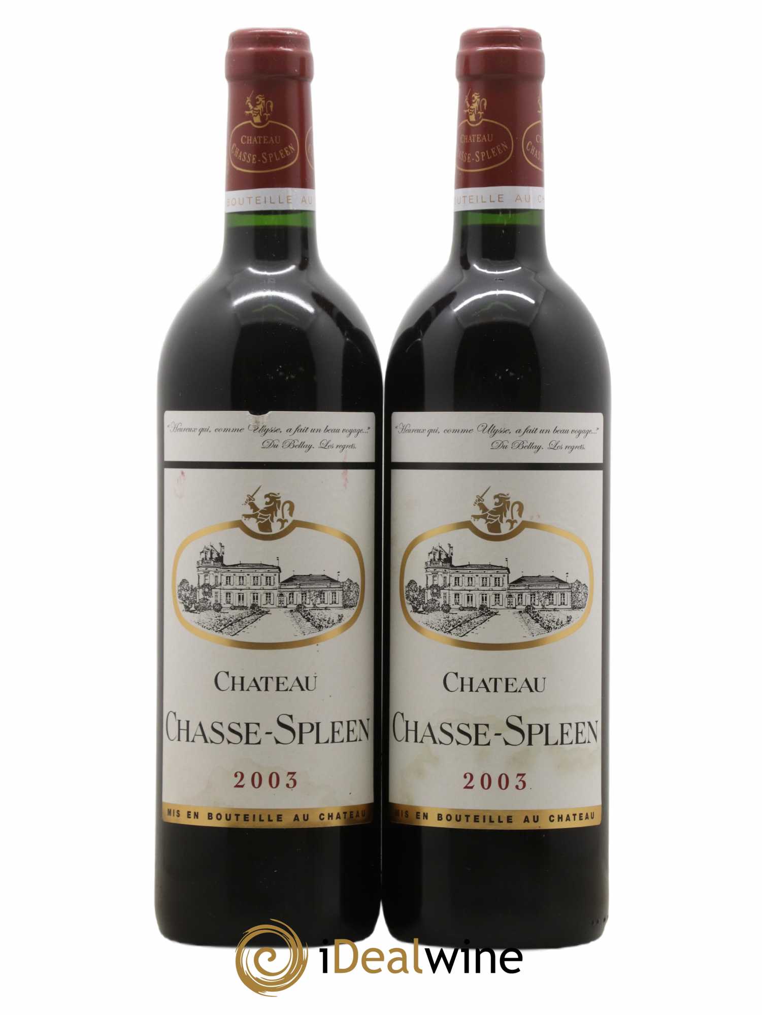 Château Chasse Spleen 2003 - Lot de 2 bouteilles - 0