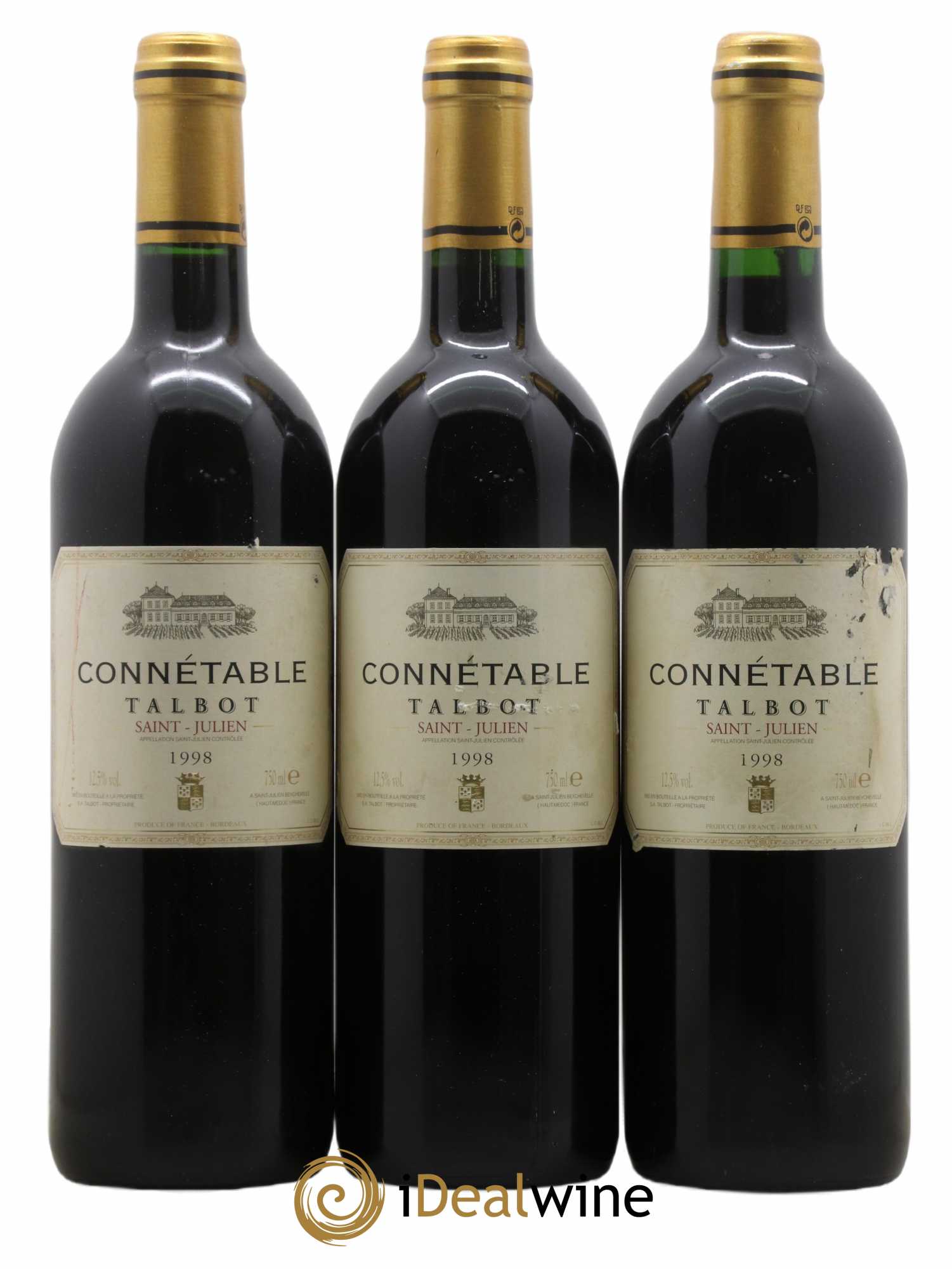 Connétable de Talbot Second Vin 1998 - Lot de 3 bouteilles - 0