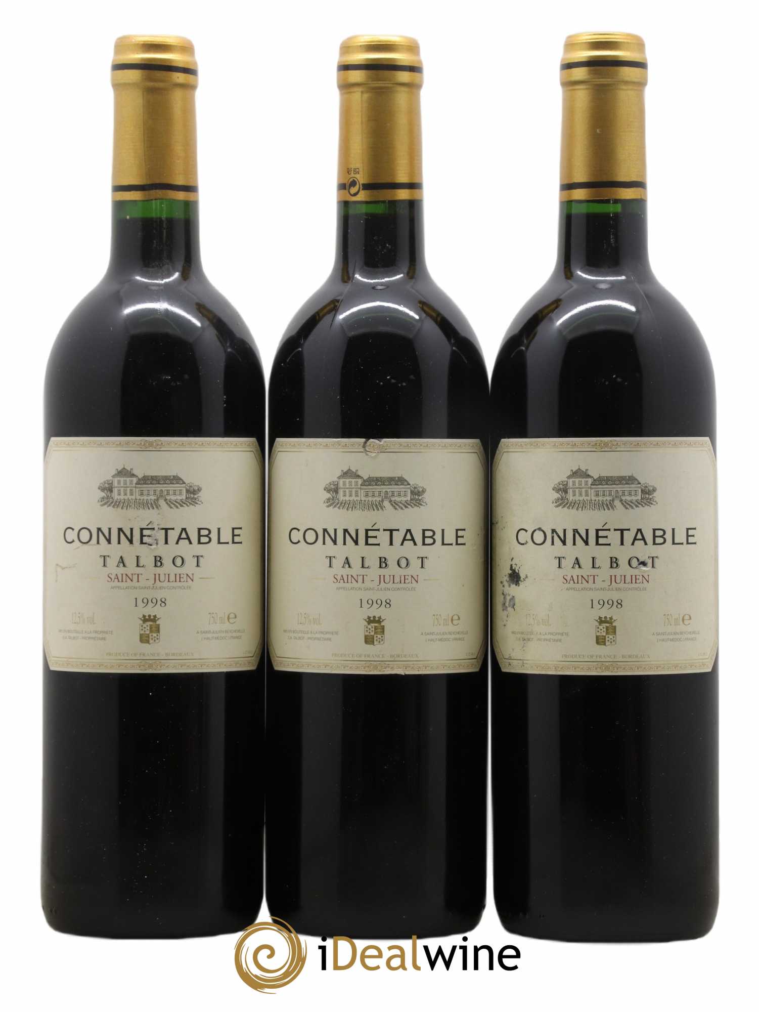 Connétable de Talbot Second Vin 1998 - Lot de 3 bouteilles - 0