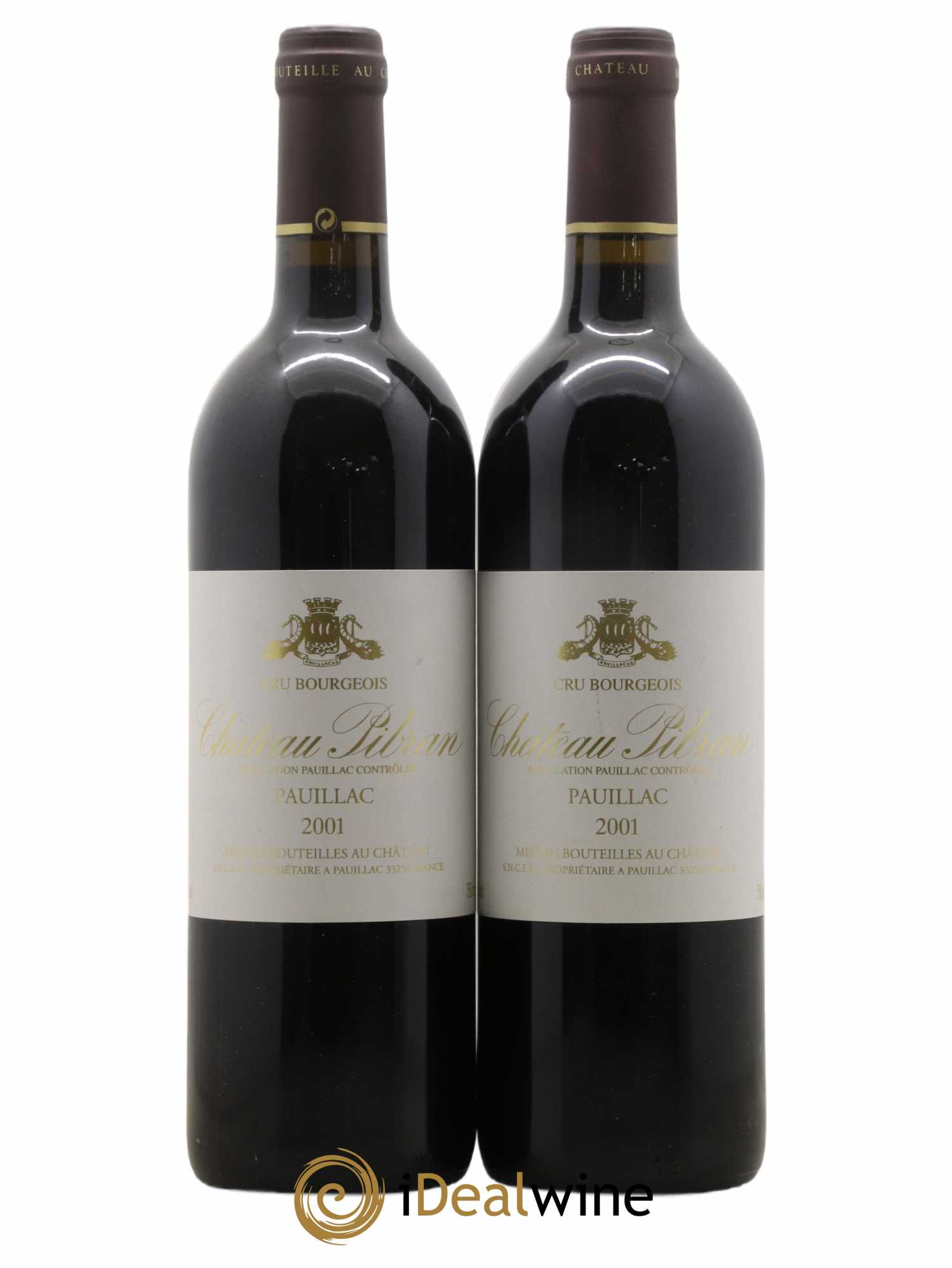 Château Pibran 2001 - Lot de 2 bouteilles - 0