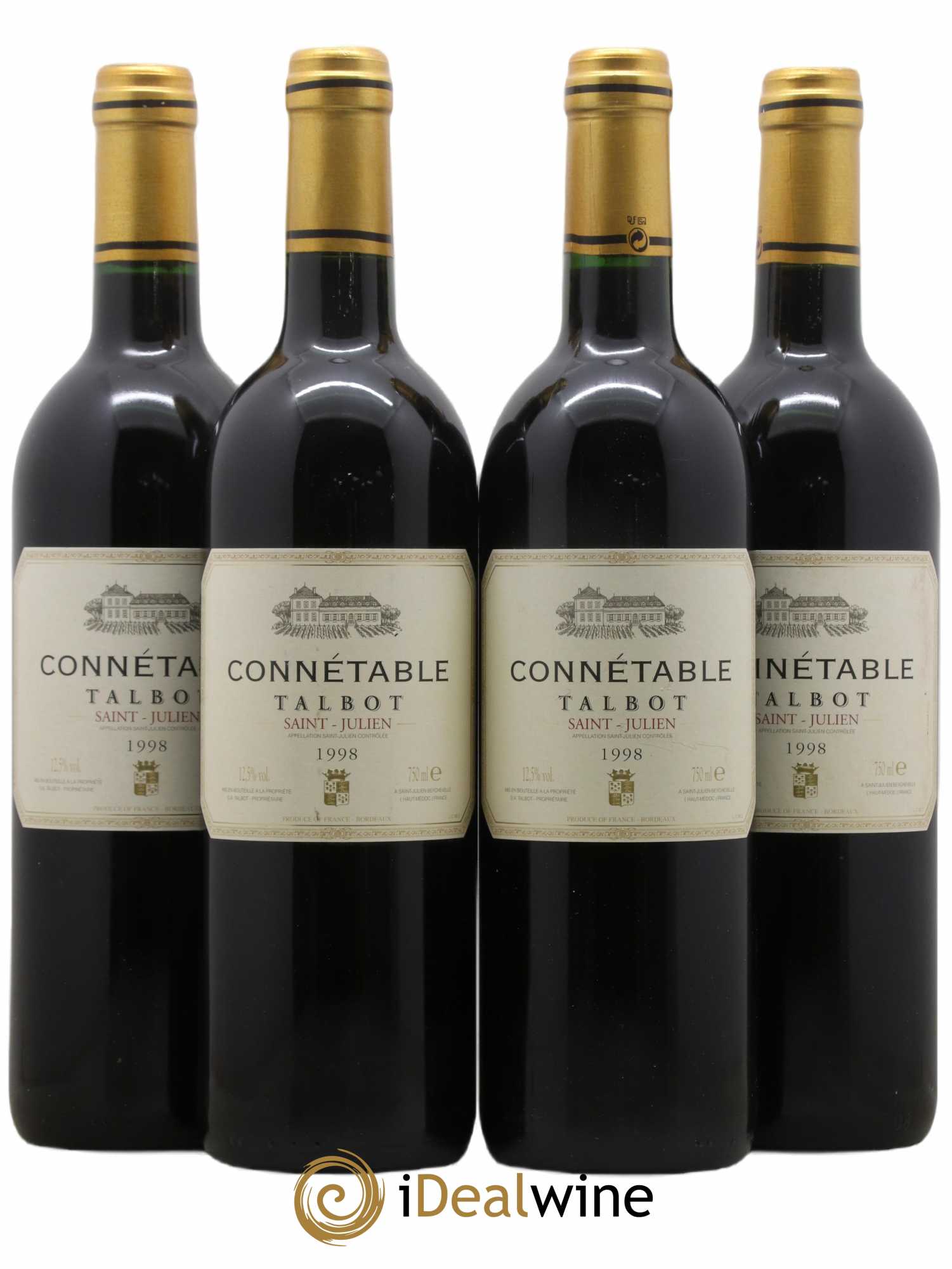 Connétable de Talbot Second Vin 1998 - Lot de 4 bouteilles - 0