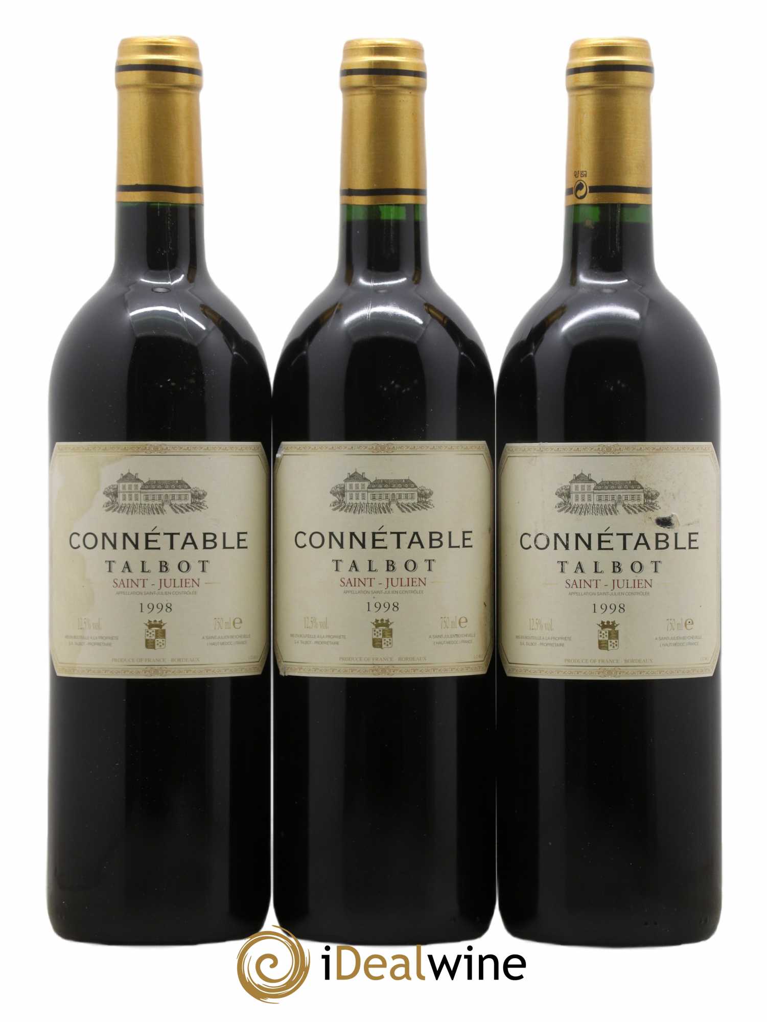Connétable de Talbot Second Vin 1998 - Lot de 3 bouteilles - 0
