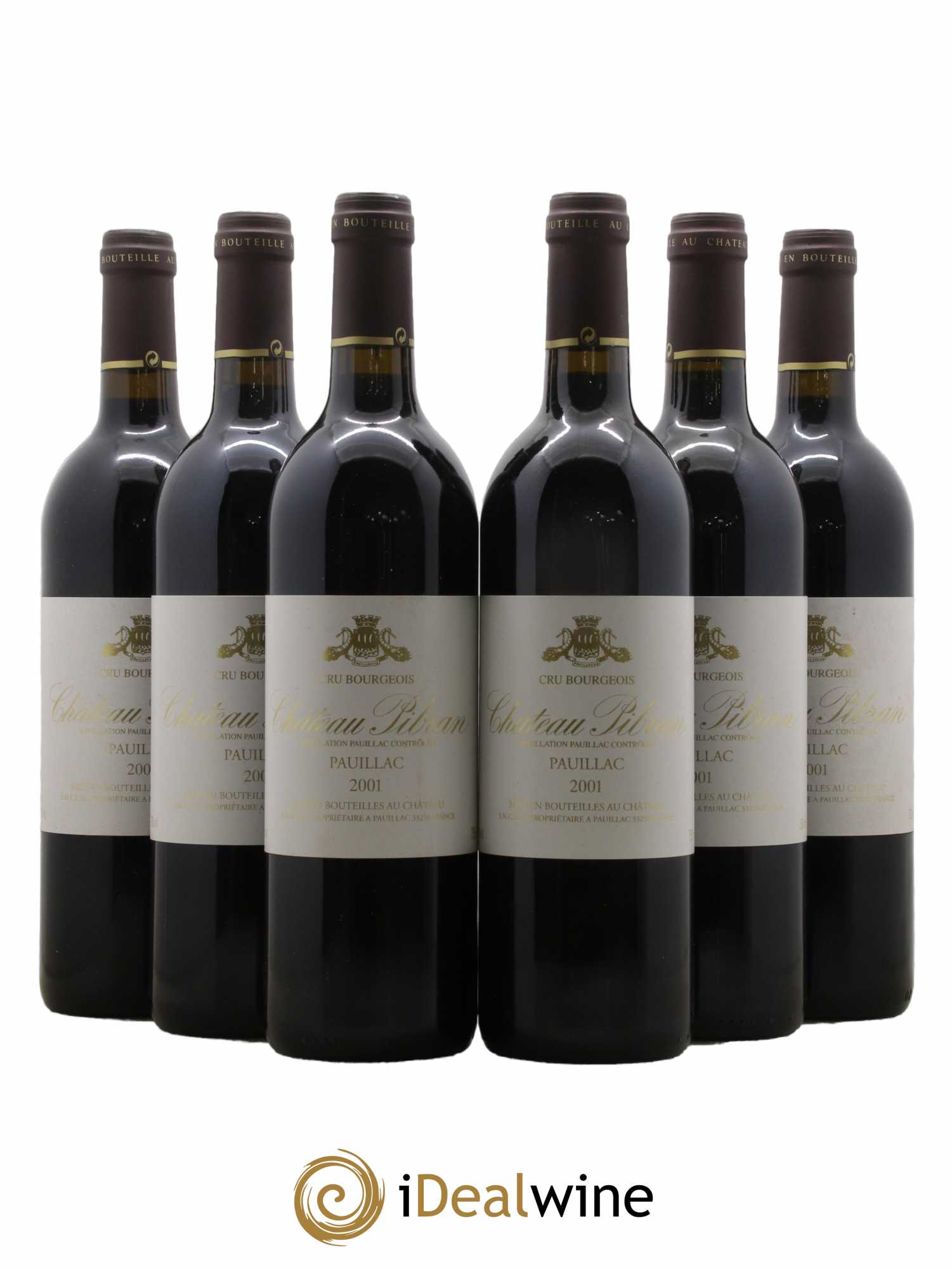 Château Pibran 2001 - Lot de 6 bouteilles - 0