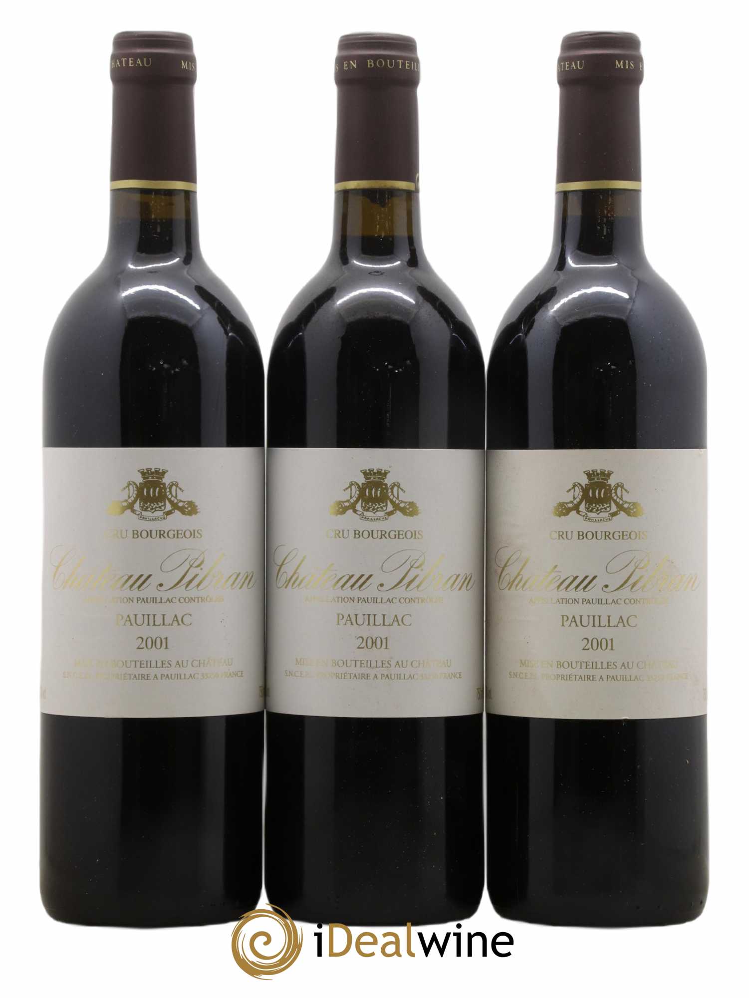 Château Pibran 2001 - Lot de 6 bouteilles - 1