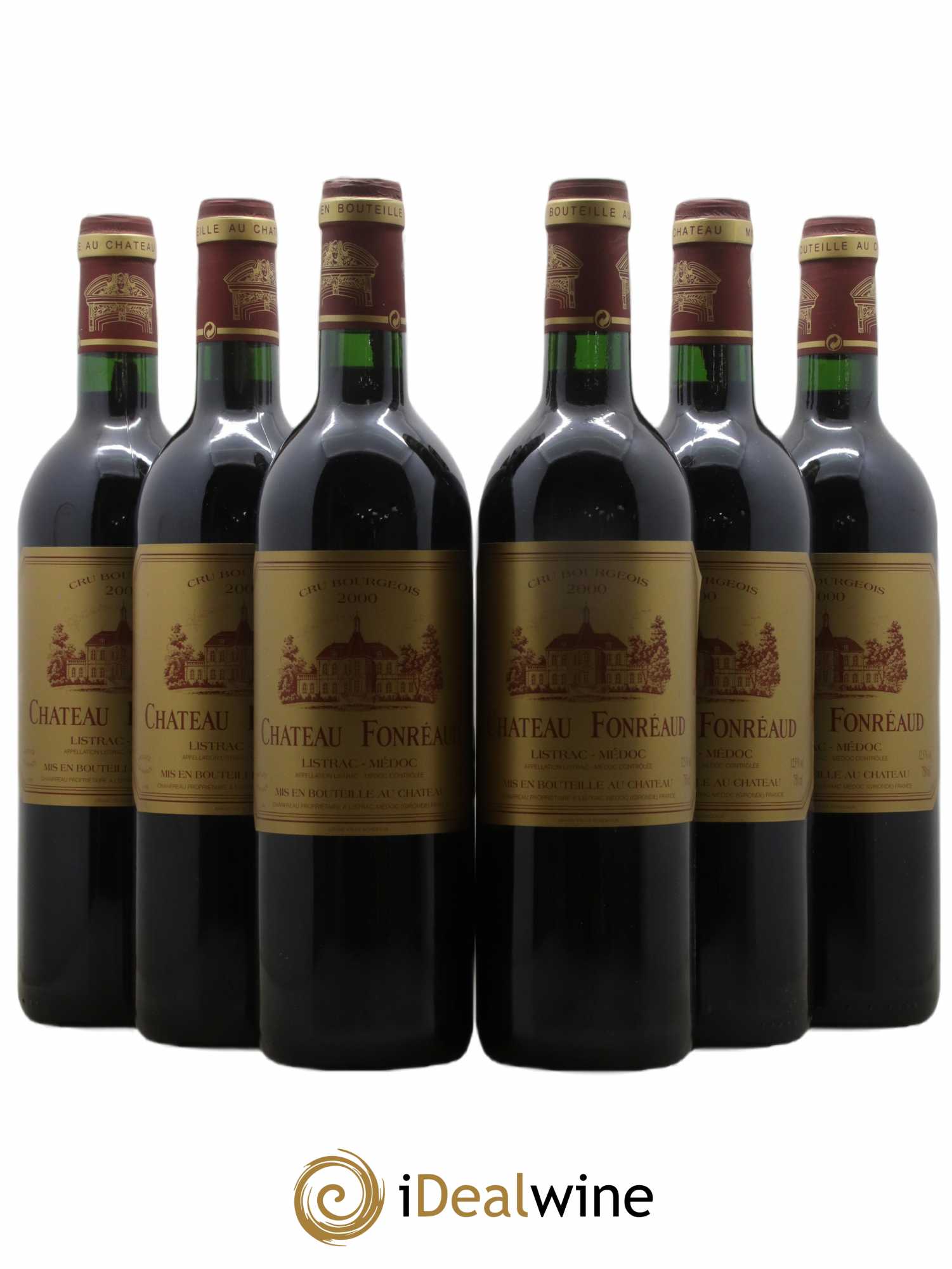 Château Fonréaud Cru Bourgeois 2000 - Lot de 6 bouteilles - 0