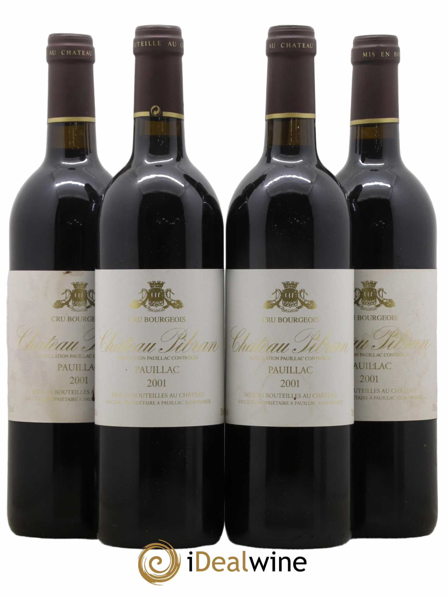 Château Pibran 2001 - Lot de 4 bouteilles - 0