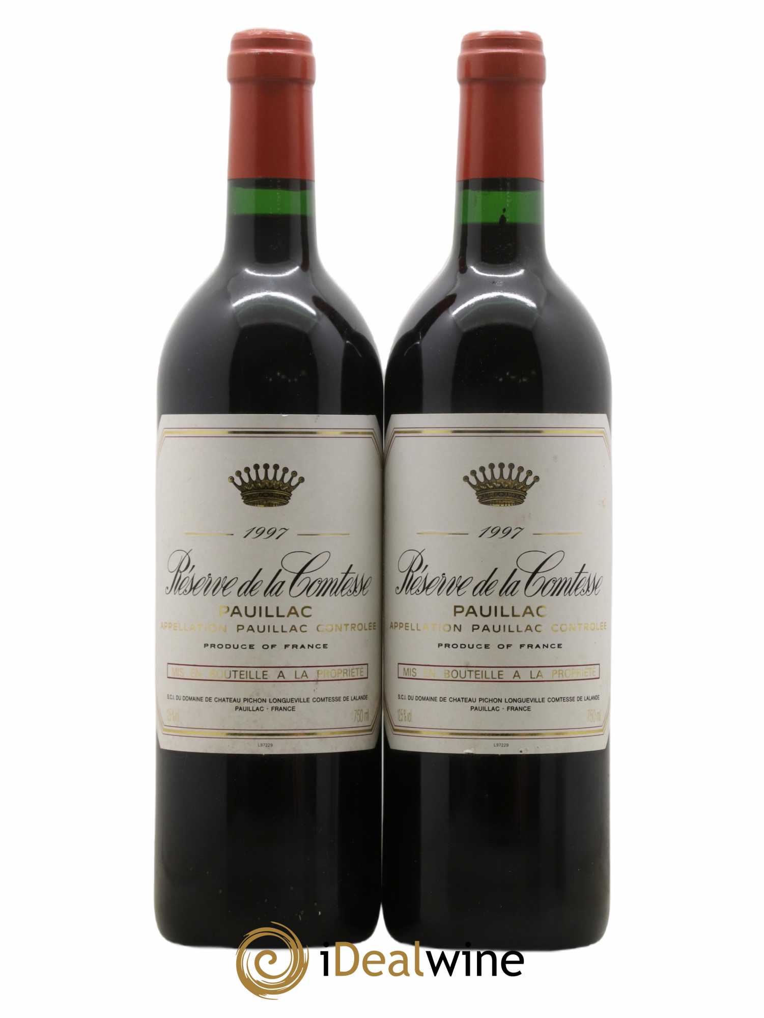 Réserve de la Comtesse Second Vin 1997 - Lot de 2 bouteilles - 0