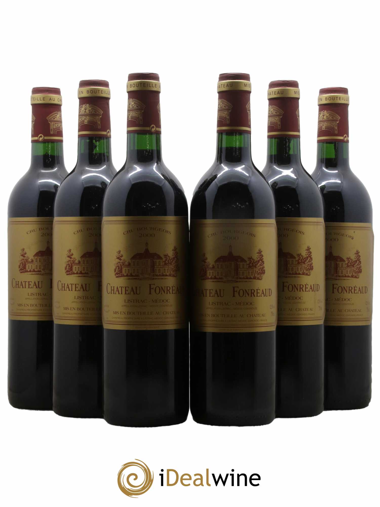 Château Fonréaud Cru Bourgeois 2000 - Lot de 6 bouteilles - 0