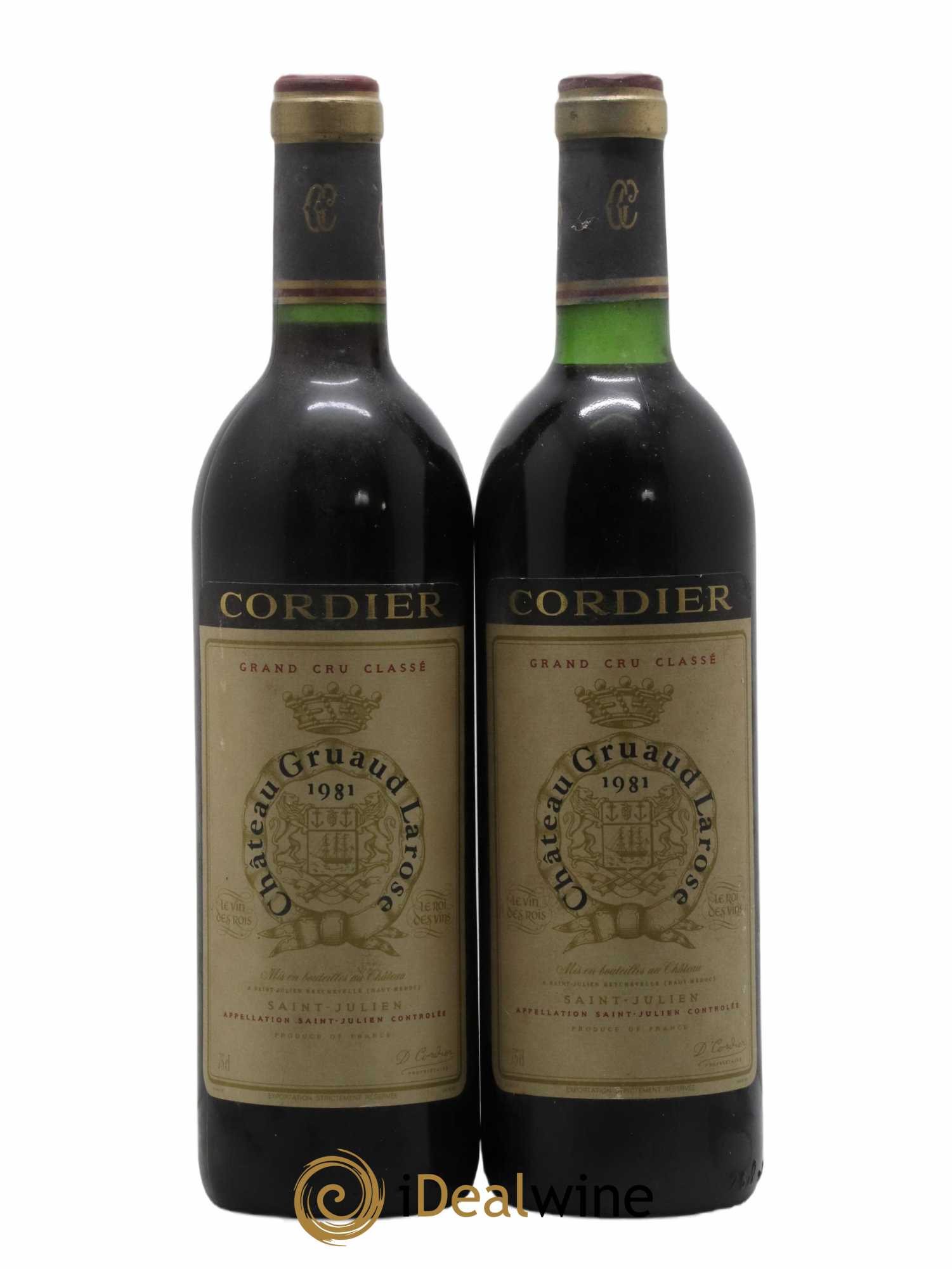 Château Gruaud Larose 2ème Grand Cru Classé 1981 - Lot de 2 bouteilles - 0