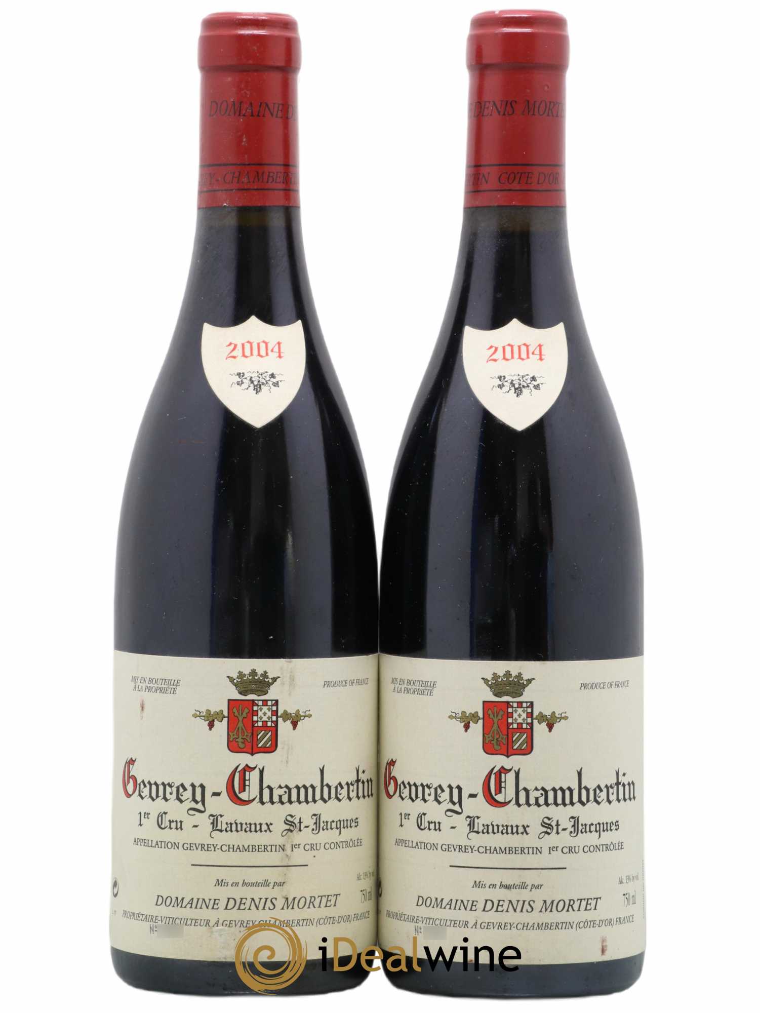 Gevrey-Chambertin 1er Cru Lavaux Saint Jacques Denis Mortet (Domaine) 2004 - Lot de 2 bouteilles - 0