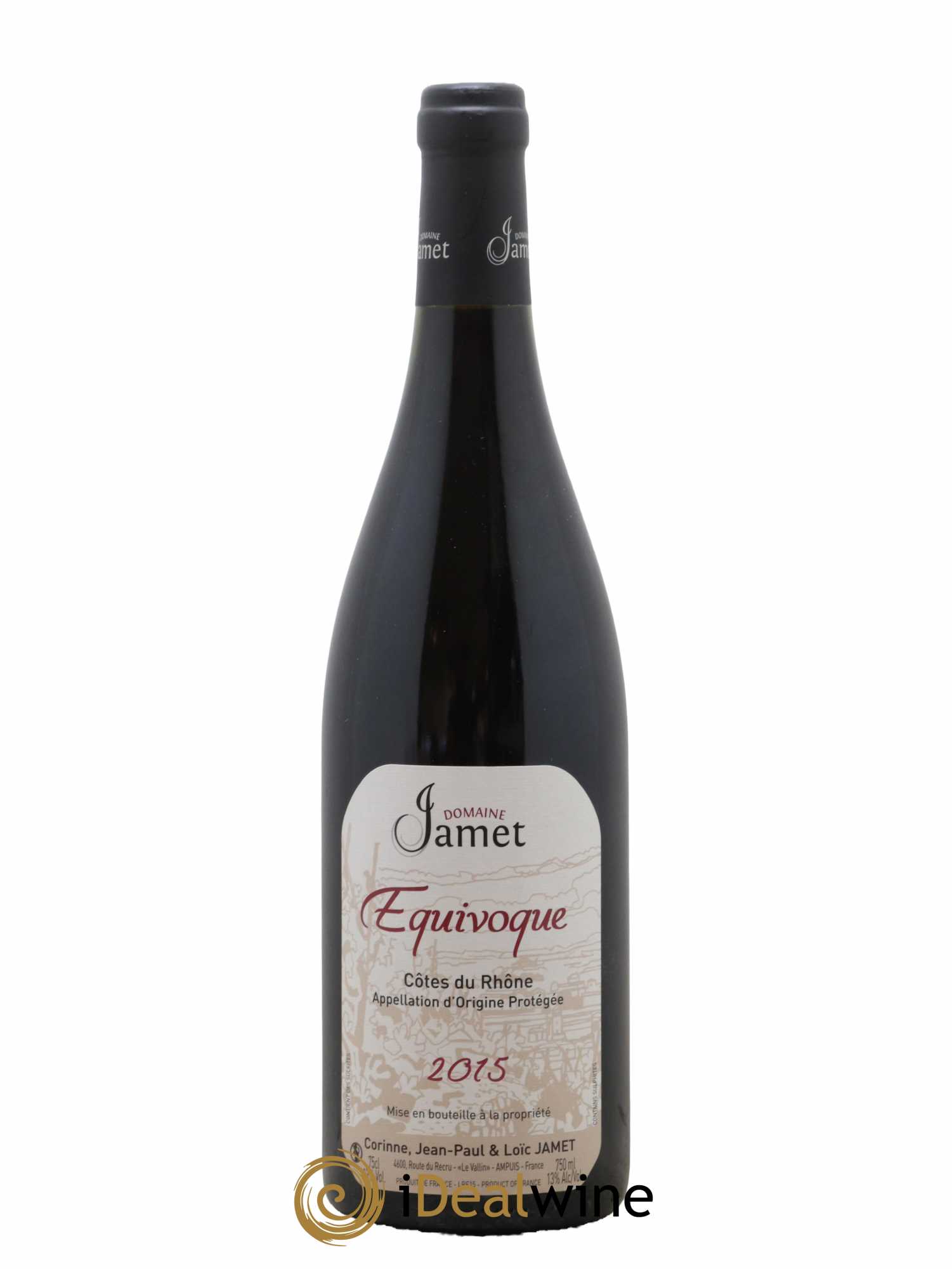 Côtes-du-Rhône Equivoque Jamet (Domaine) 2015 - Lot de 1 bouteille - 0