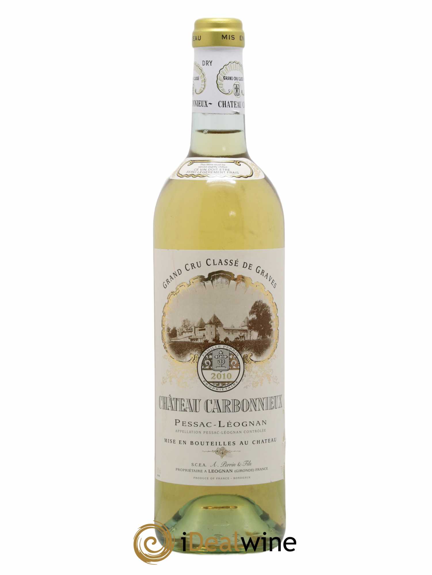 Château Carbonnieux Cru Classé de Graves 2010 - Lot de 1 bouteille - 0