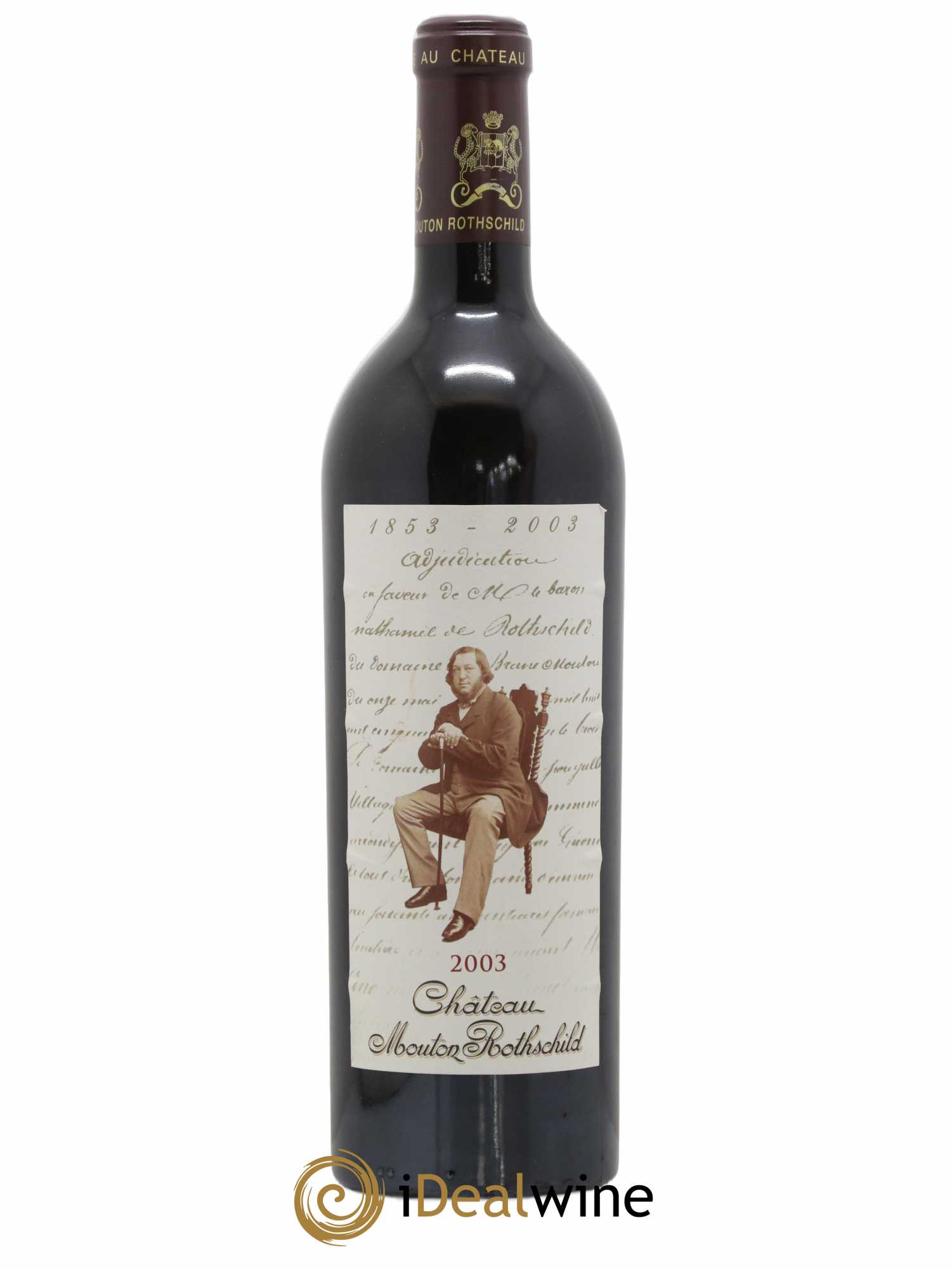 Château Mouton Rothschild 1er Grand Cru Classé 2003 - Lot de 1 bouteille - 0