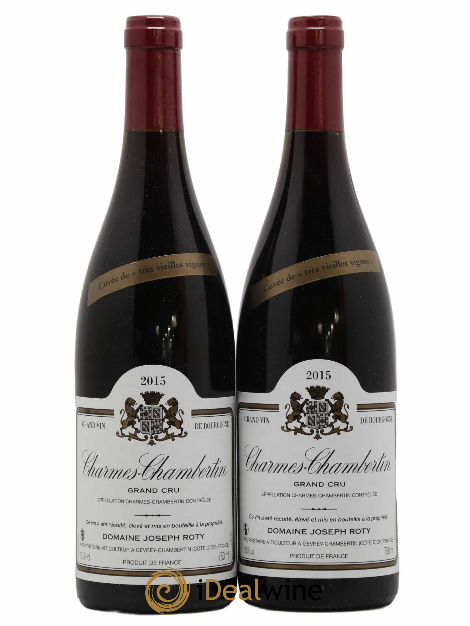 Charmes-Chambertin Grand Cru Très vieilles vignes Joseph Roty (Domaine) 2015 - Lot de 2 bouteilles - 0