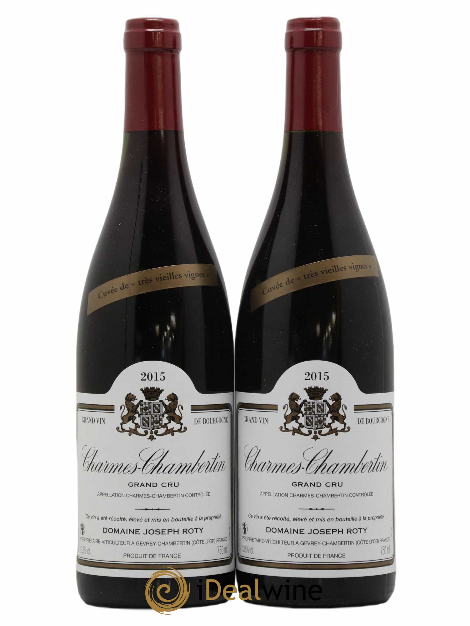 Charmes-Chambertin Grand Cru Très vieilles vignes Joseph Roty (Domaine) 2015 - Lot de 2 bouteilles - 0