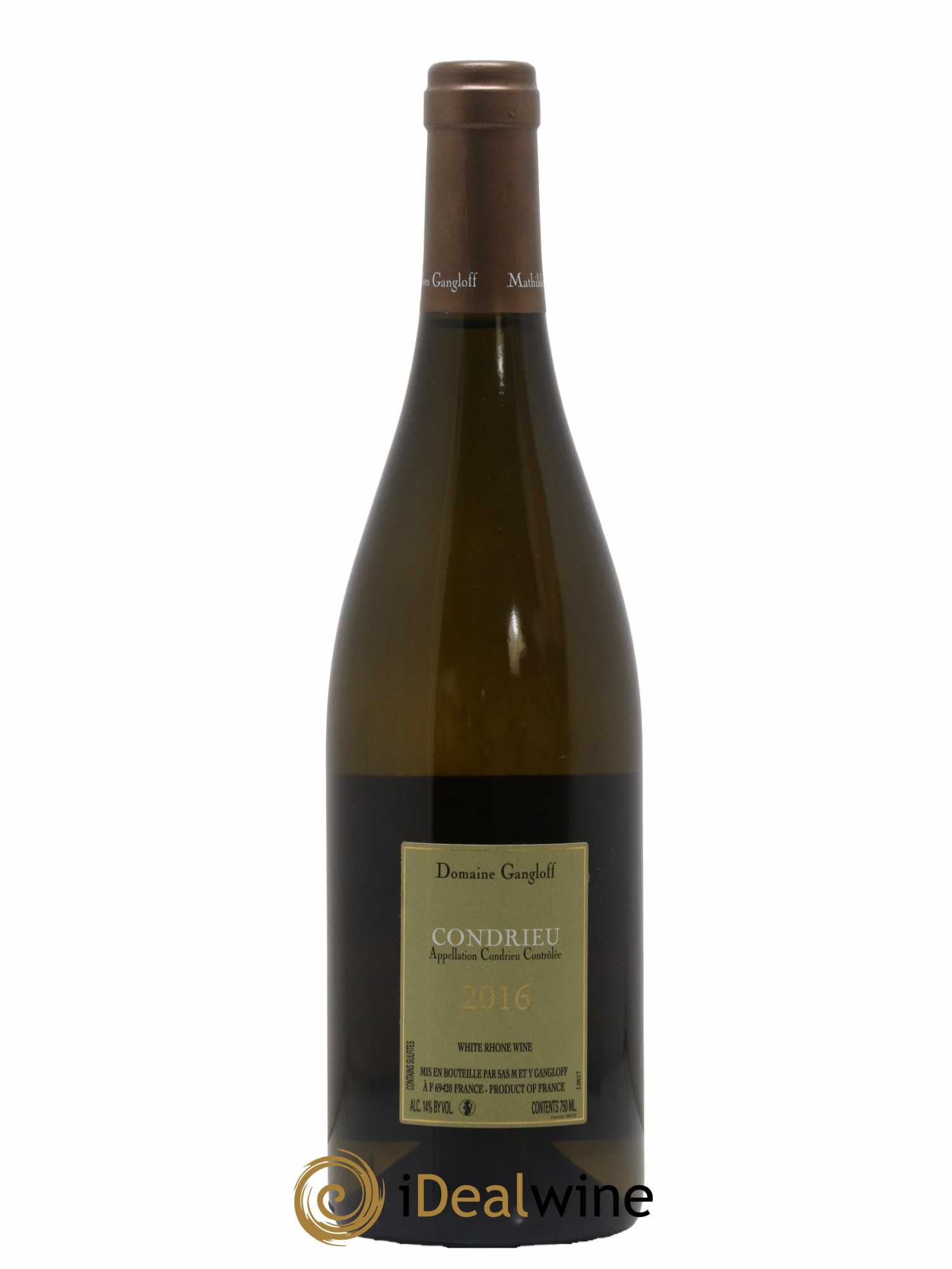 Condrieu Domaine Gangloff (Domaine) 2016 - Lot de 1 bouteille - 1
