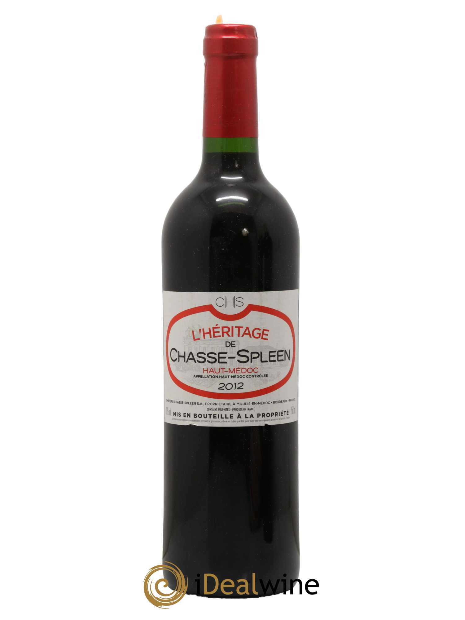 Héritage (Ermitage) de Chasse Spleen 2012 - Lot de 1 bouteille - 0