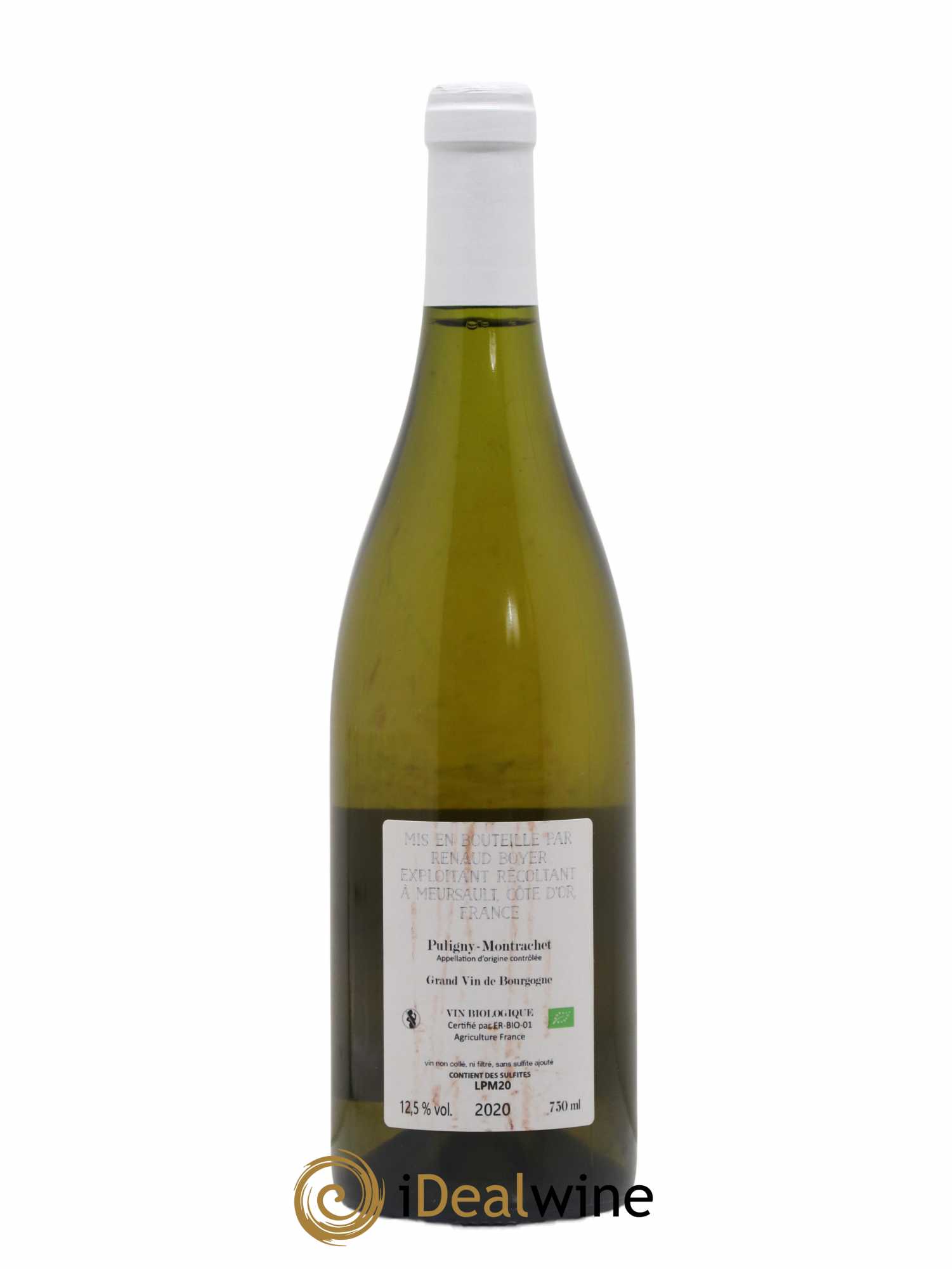Puligny-Montrachet Les Reuchaux Renaud Boyer 2020 - Lot de 1 bouteille - 1