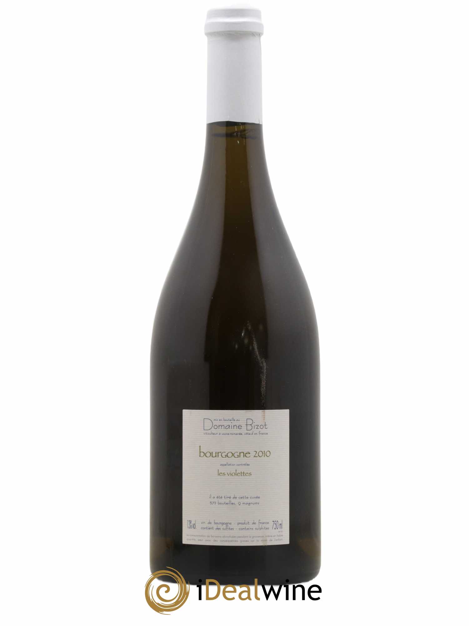 Bourgogne Les Violettes Bizot (Domaine) 2010 - Lot de 1 bouteille - 1