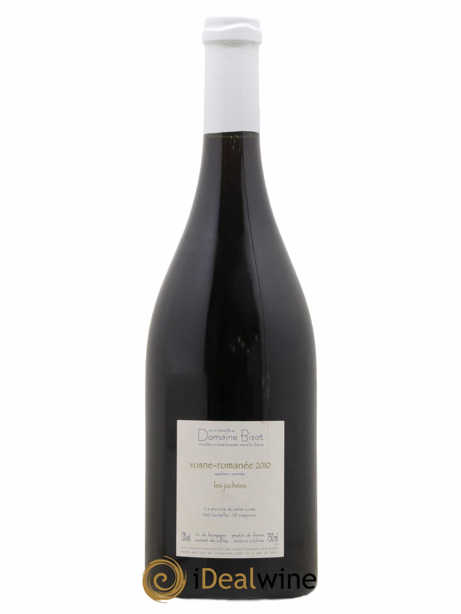 Vosne-Romanée Les Jachées Bizot (Domaine) 2010 - Lot de 1 bouteille - 1