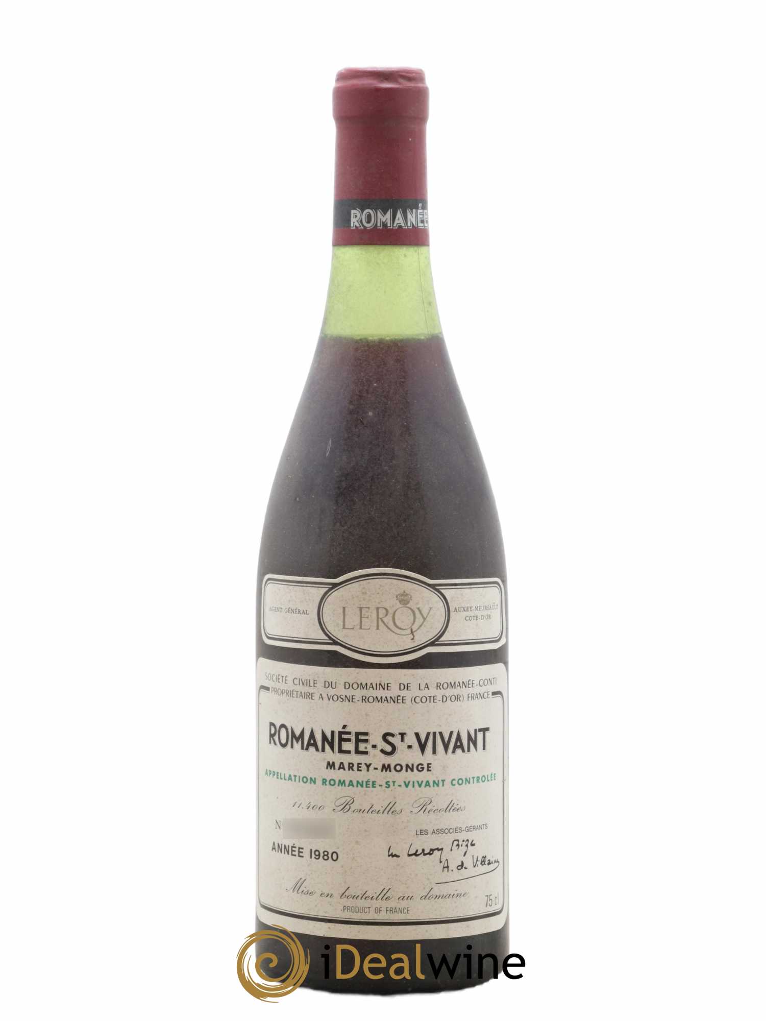 Romanée-Saint-Vivant Grand Cru Domaine de la Romanée-Conti 1980 - Lot de 1 bouteille - 0