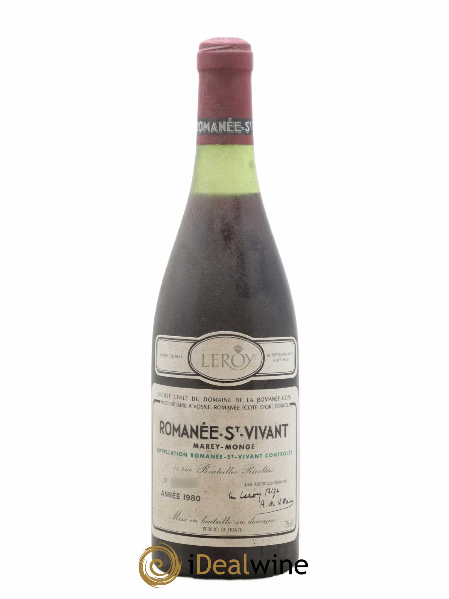 Romanée-Saint-Vivant Grand Cru Domaine de la Romanée-Conti 1980 - Lot de 1 bouteille - 0