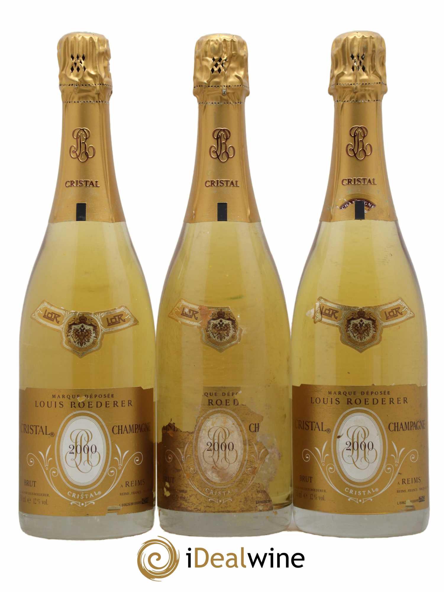 Cristal Louis Roederer 2000 - Lot de 3 bouteilles - 0