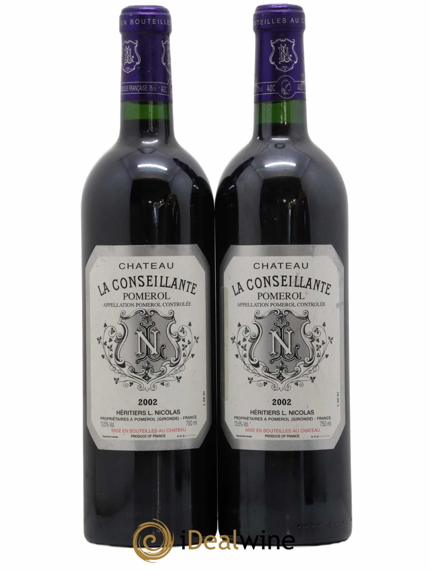 Château la Conseillante 2002 - Lot de 2 bouteilles - 0