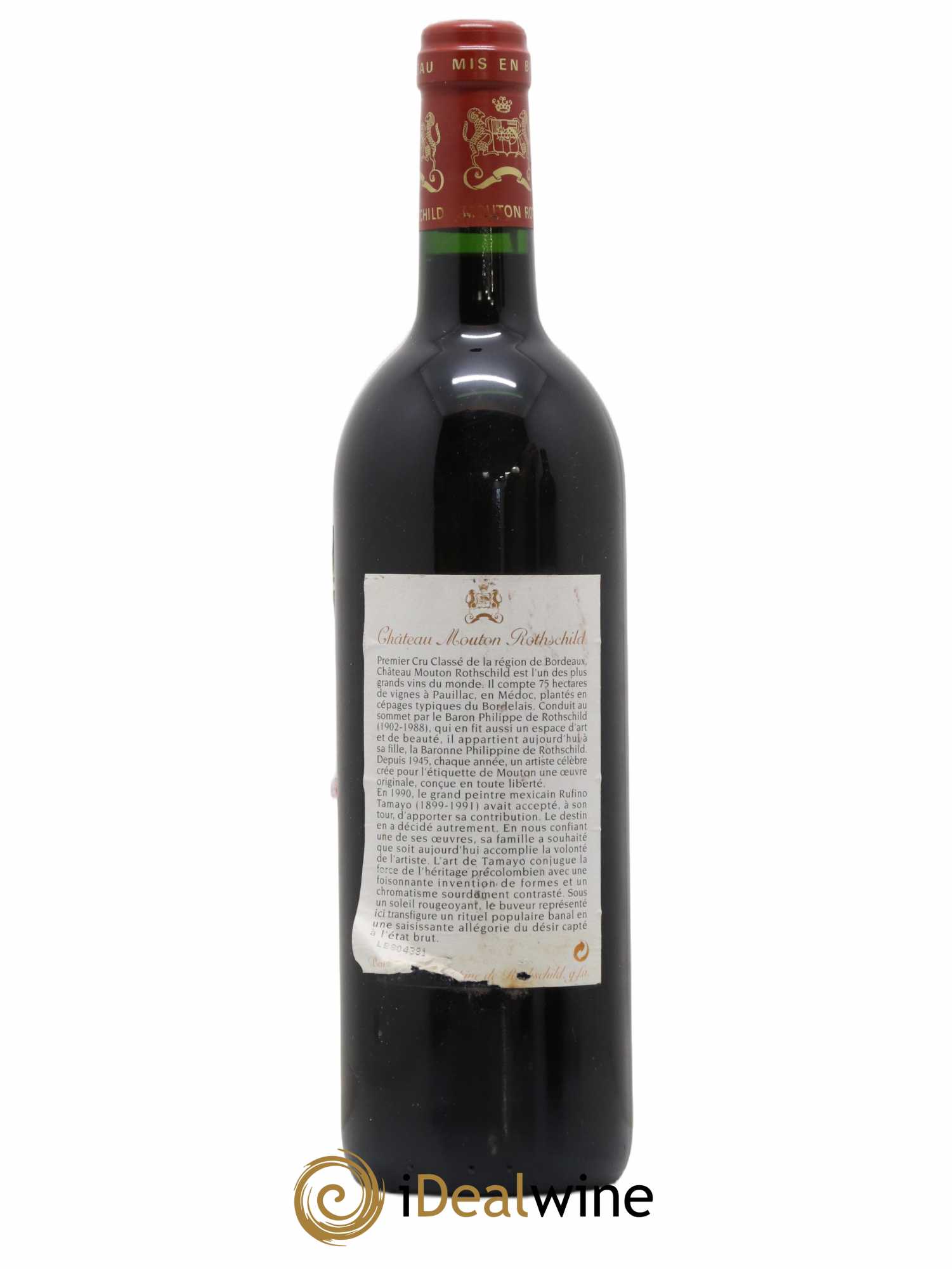 Château Mouton Rothschild 1er Grand Cru Classé 1998 - Lot de 1 bouteille - 1