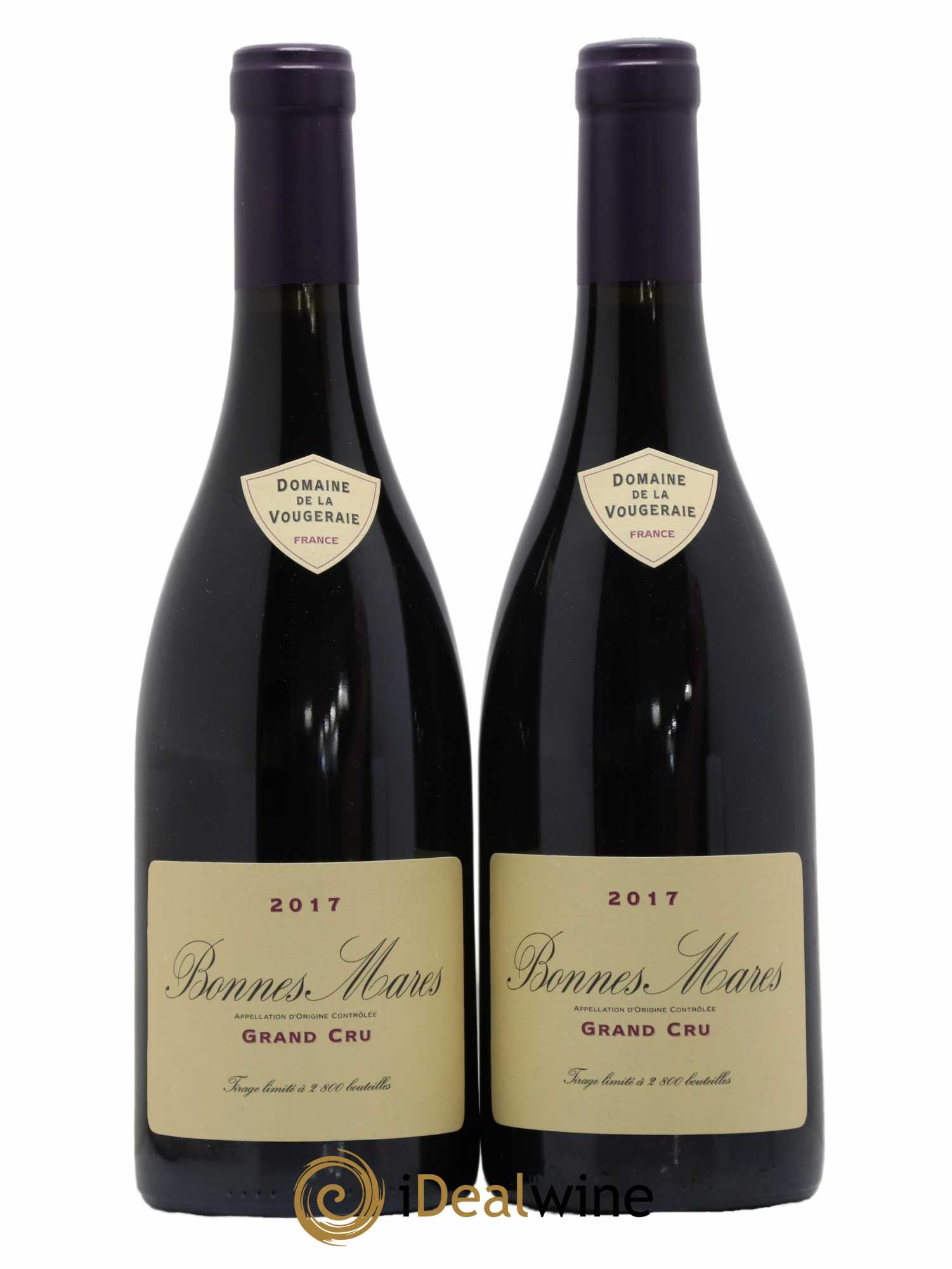 Bonnes-Mares Grand Cru La Vougeraie 2017 - Lot de 2 bouteilles - 0