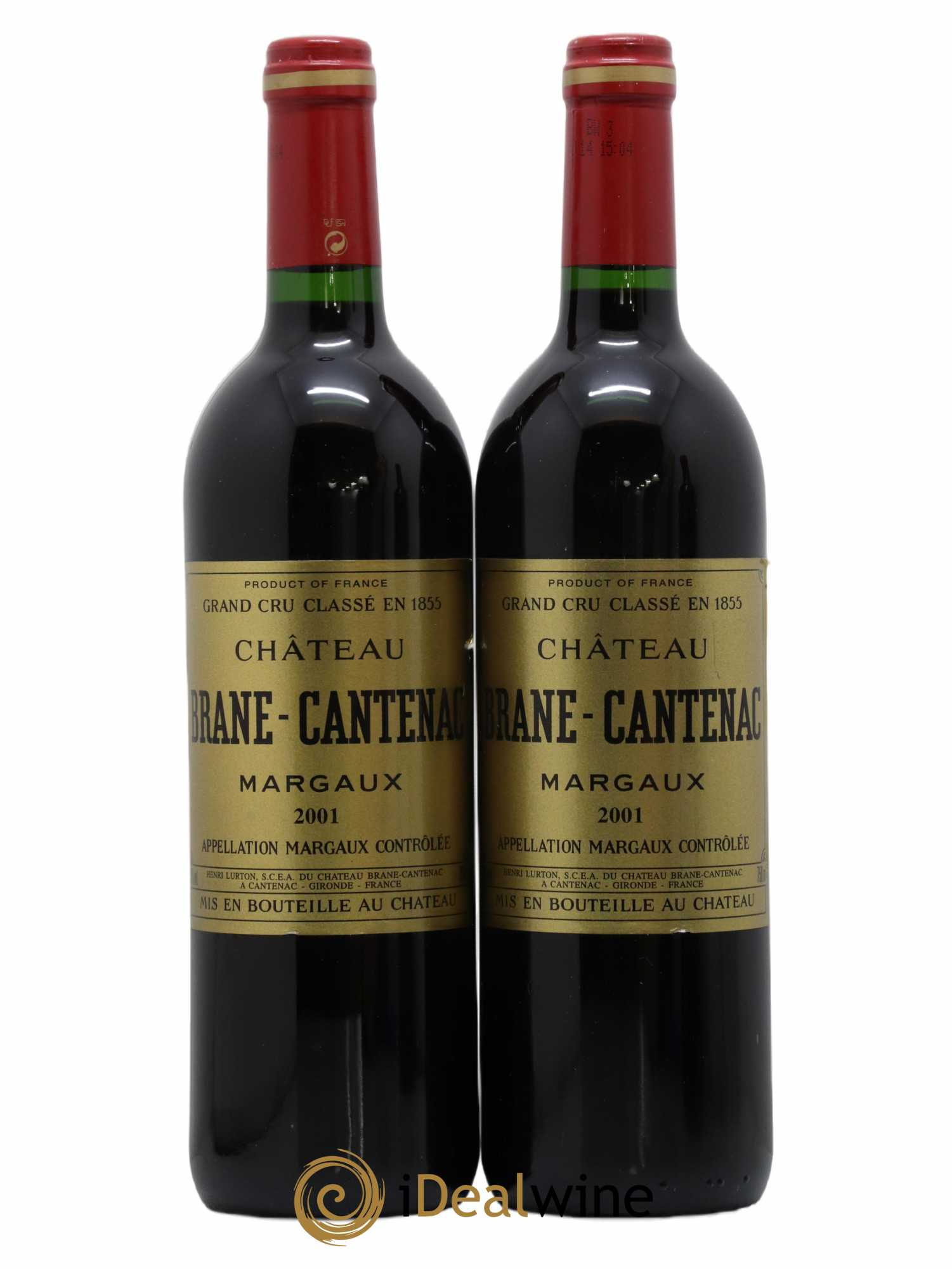 Château Brane Cantenac 2ème Grand Cru Classé 2001 - Lot de 2 bouteilles - 0