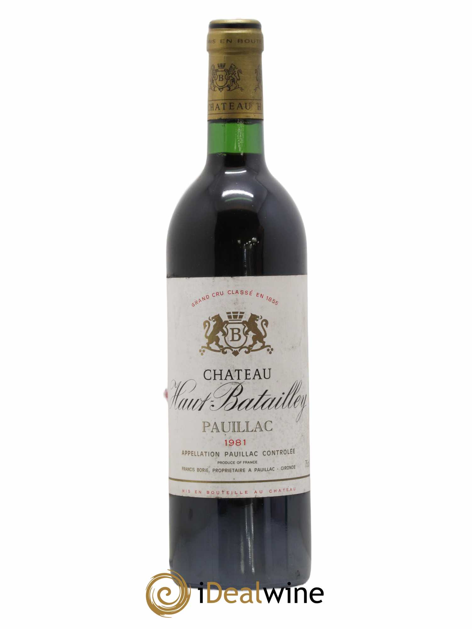 Château Haut Batailley 5ème Grand Cru Classé 1981 - Lot de 1 bouteille - 0