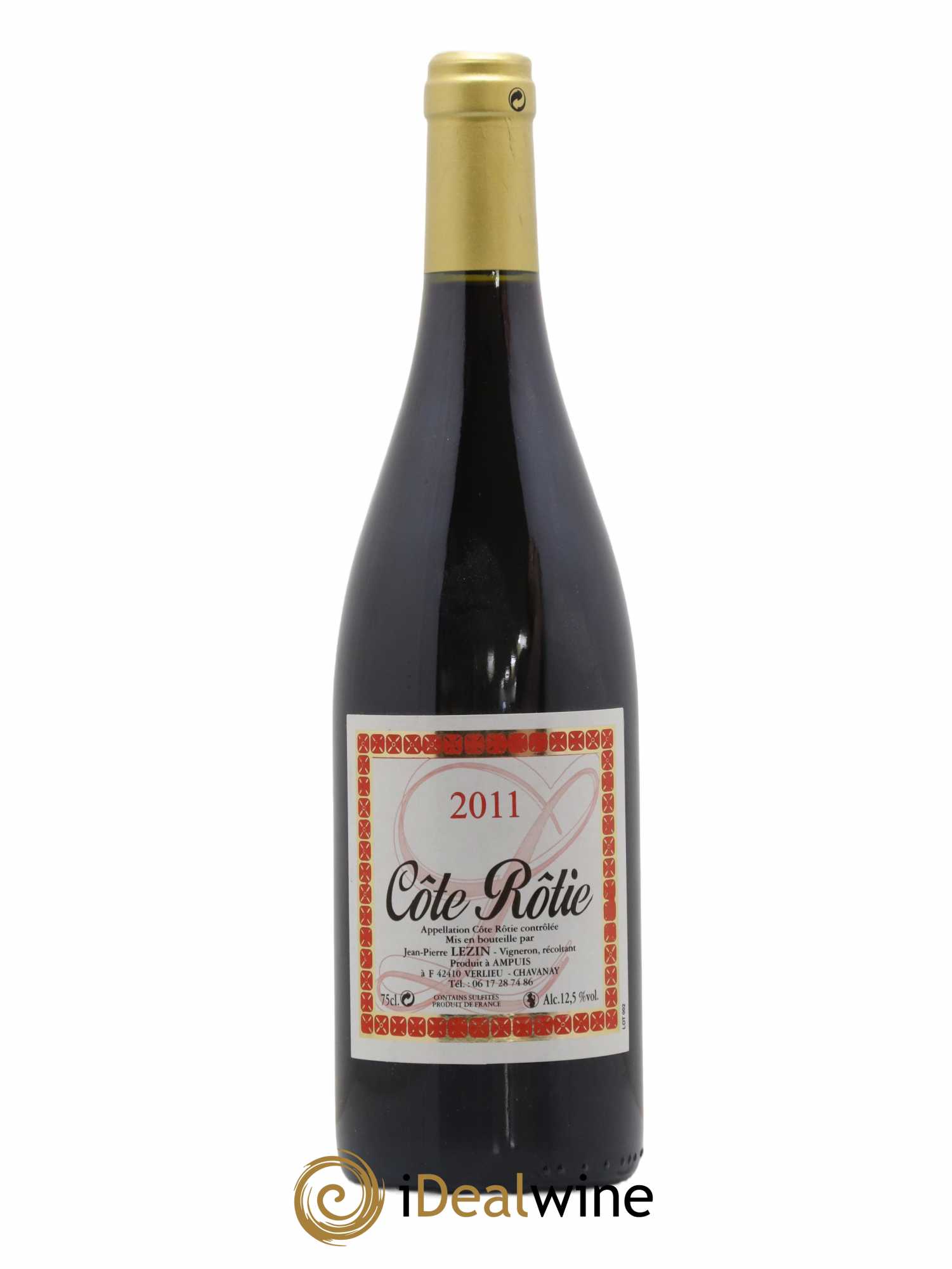 Côte-Rôtie Jean Pierre Lezin 2011 - Lot de 1 bouteille - 0