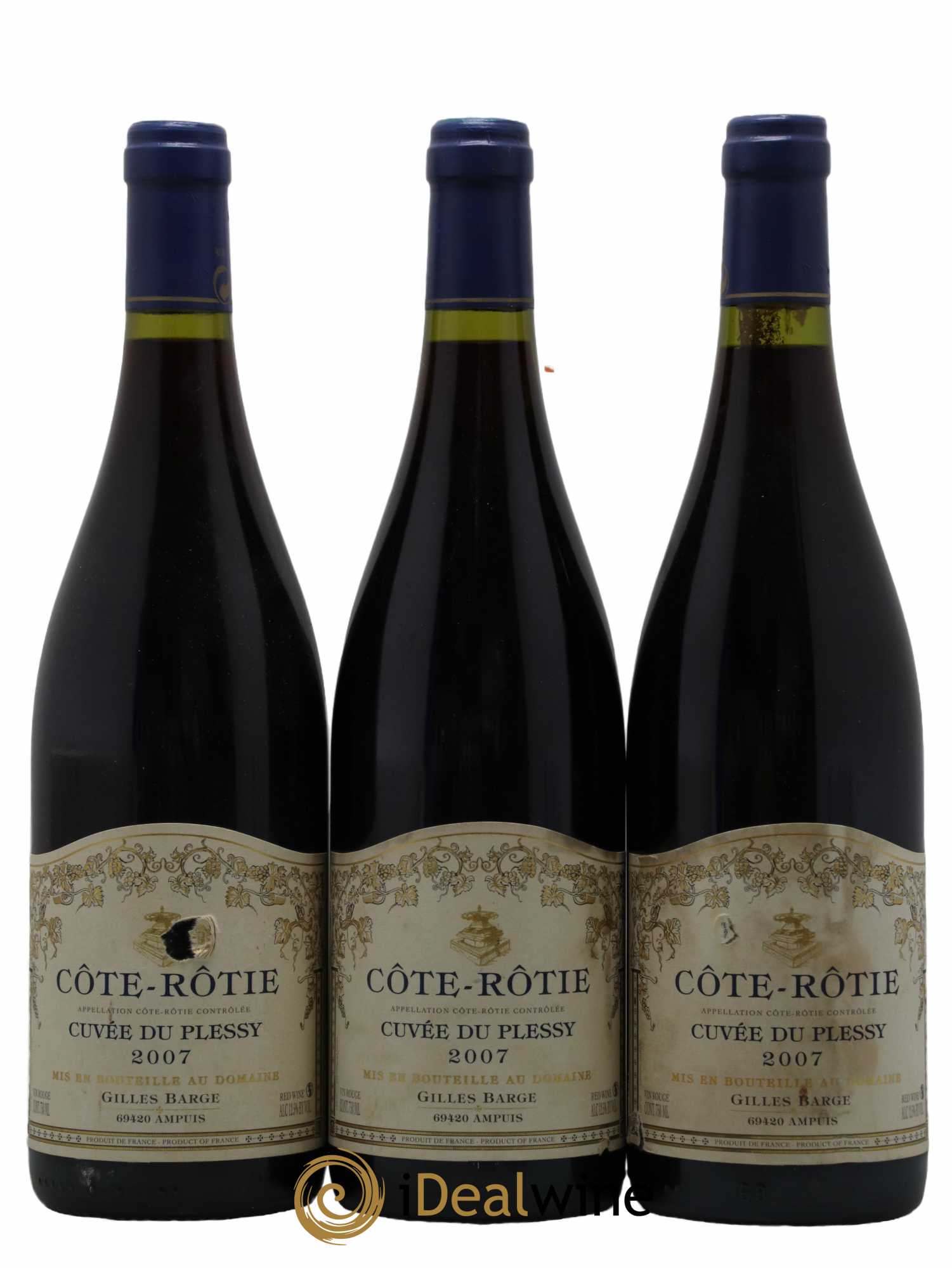 Côte-Rôtie 2007 - Lotto di 3 bottiglie - 0