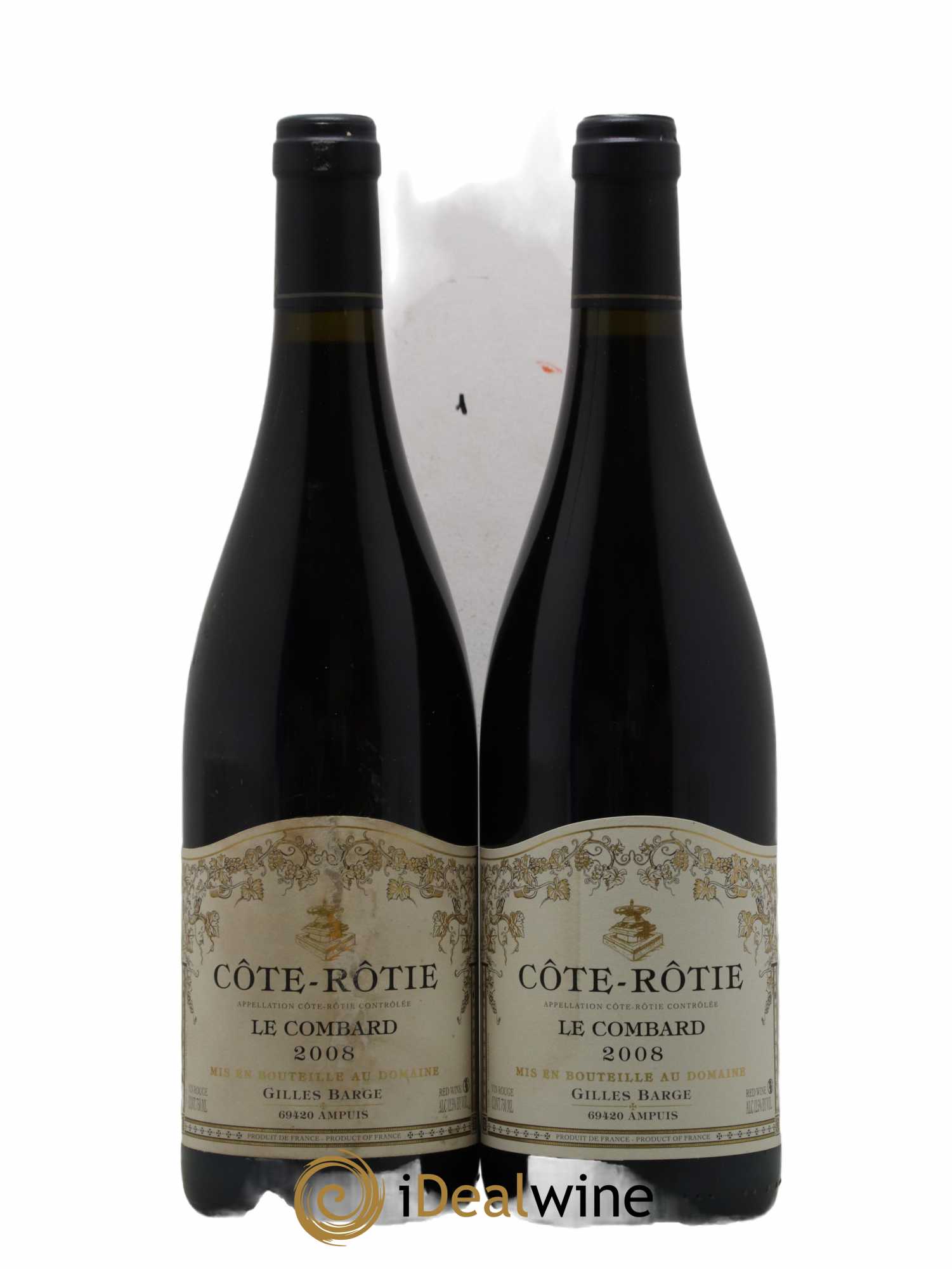 Côte-Rôtie Le Combard Barge (Domaine) 2008 - Lot de 2 bouteilles - 0