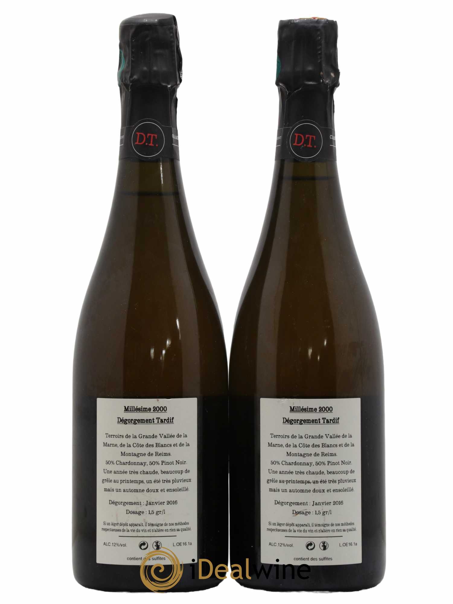 Dégorgement Tardif Jacquesson 2000 - Lot de 2 bouteilles - 1