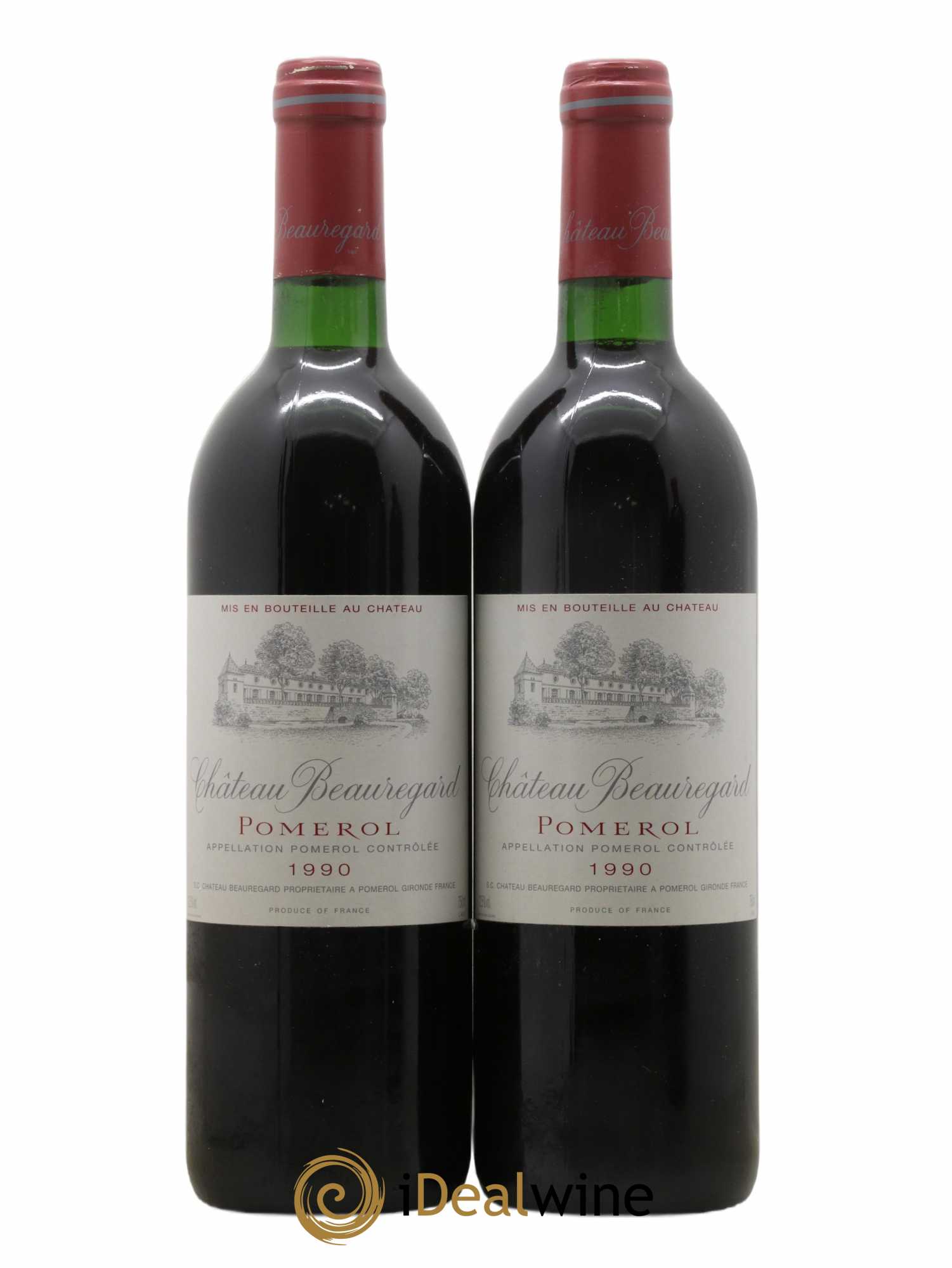 Château Beauregard 1990 - Lot de 2 bouteilles - 0