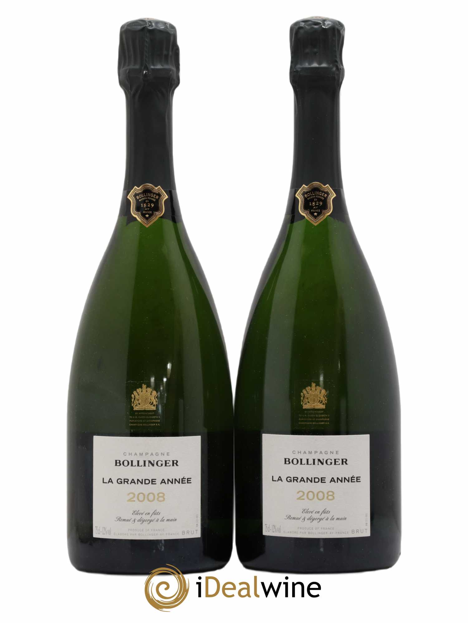 La Grande Année Brut Bollinger 2008 - Lot de 2 bouteilles - 0