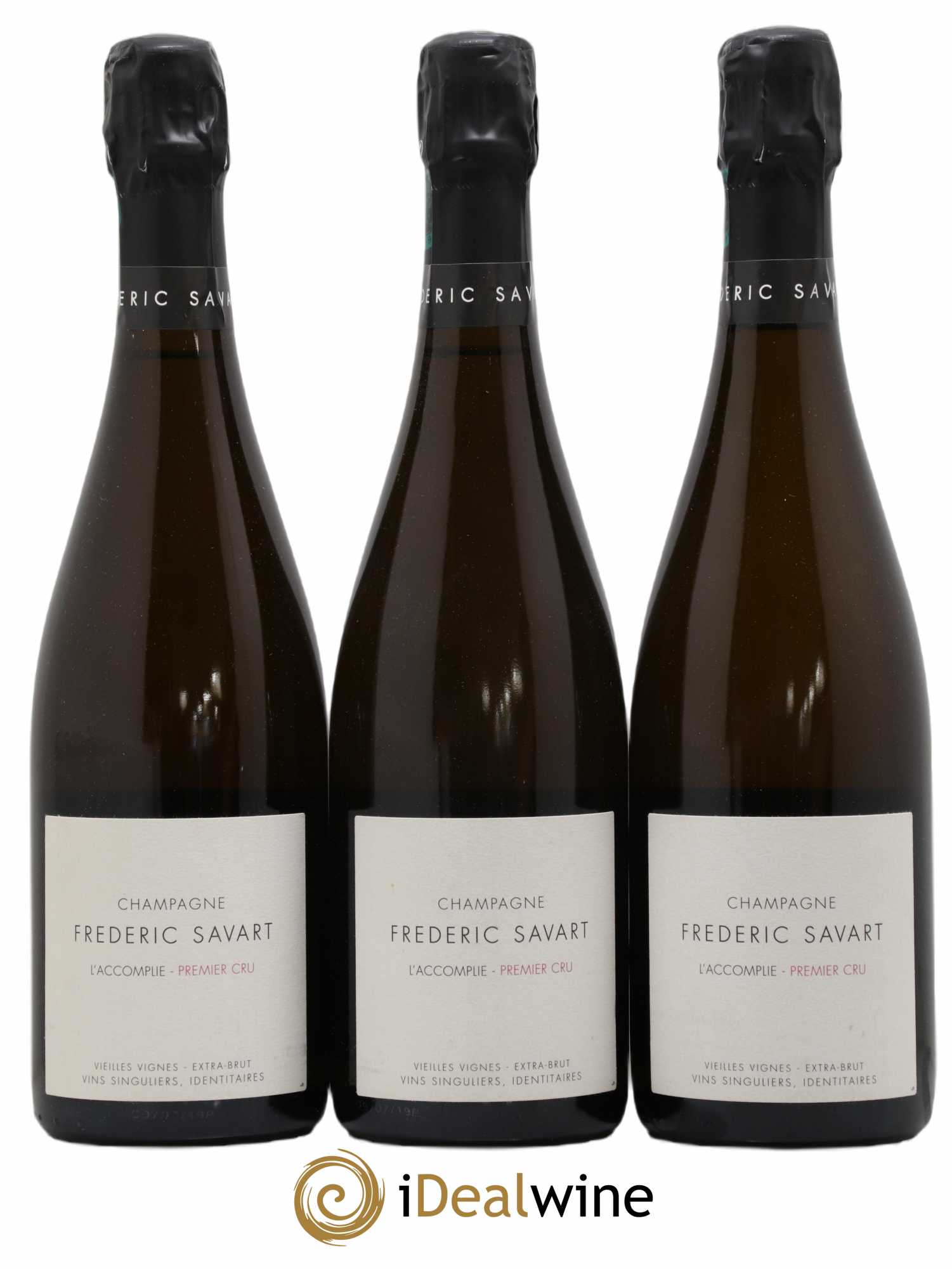 L'Accomplie 1er Cru Extra-Brut Vieilles Vignes Frédéric Savart (sans prix de réserve) - Lot de 3 bouteilles - 0
