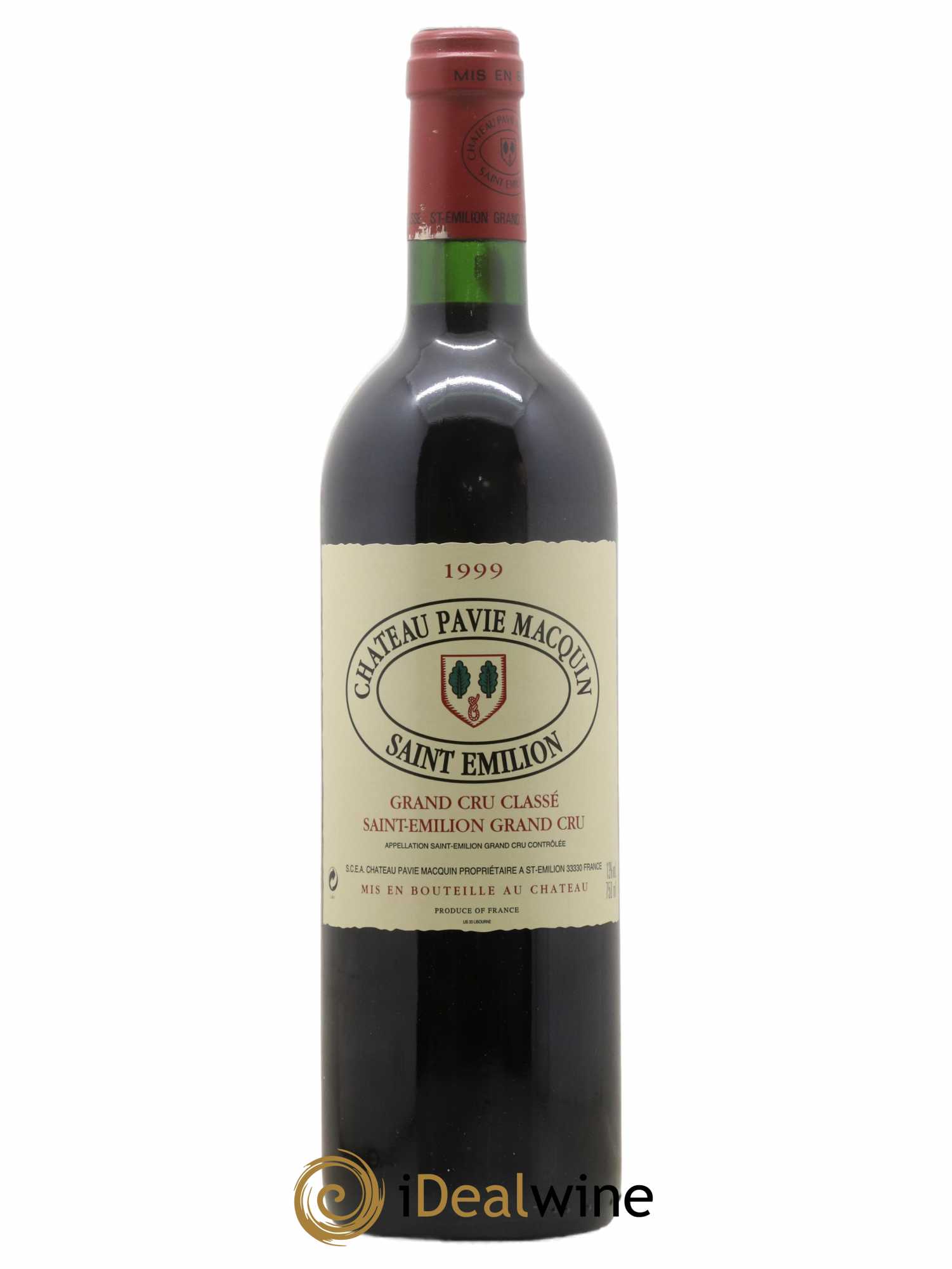 Château Pavie Macquin 1er Grand Cru Classé B 1999 - Lot de 1 bouteille - 0