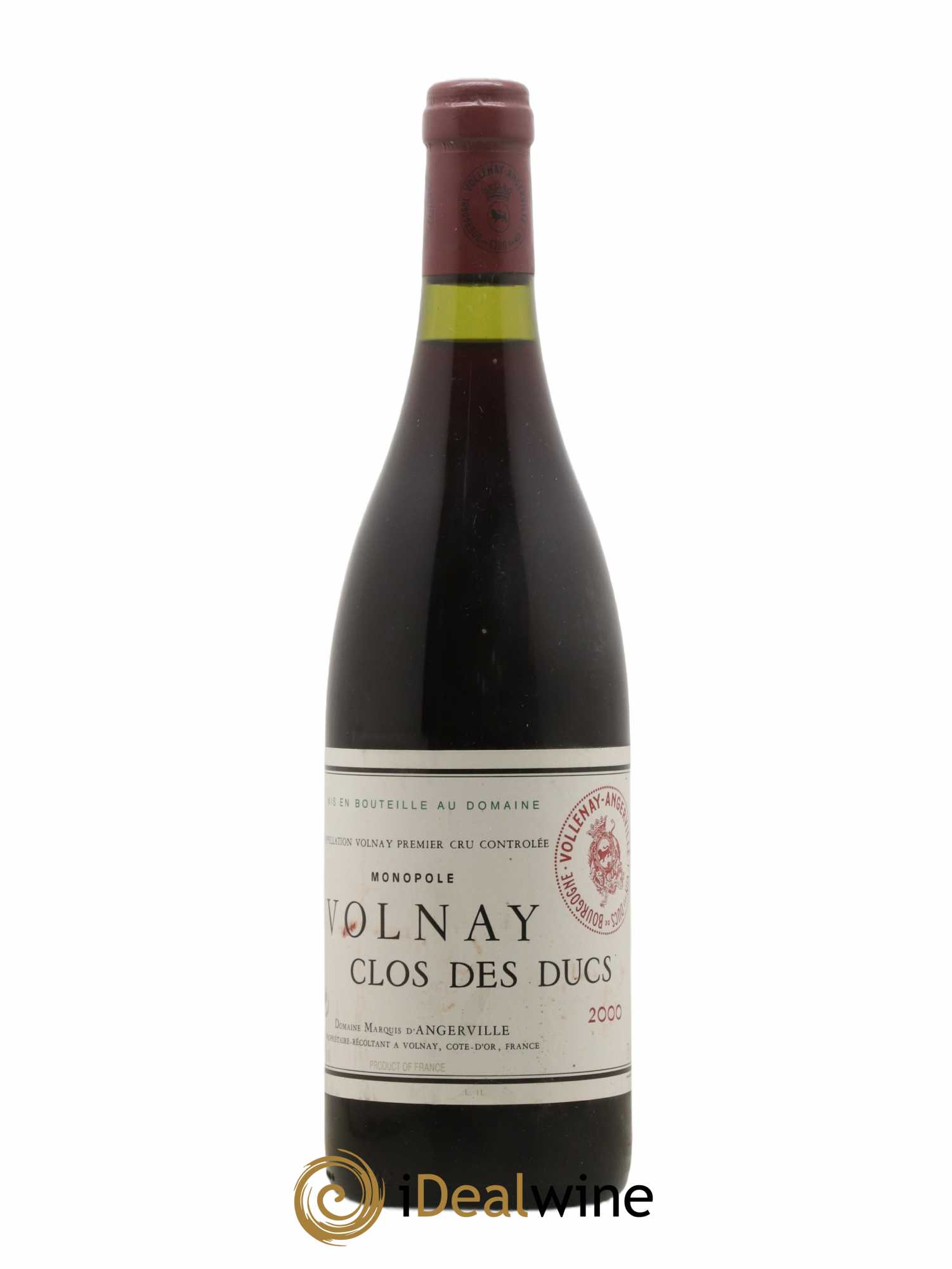 Volnay 1er Cru Clos des Ducs Marquis d'Angerville (Domaine) 2000 - Lot de 1 bouteille - 0